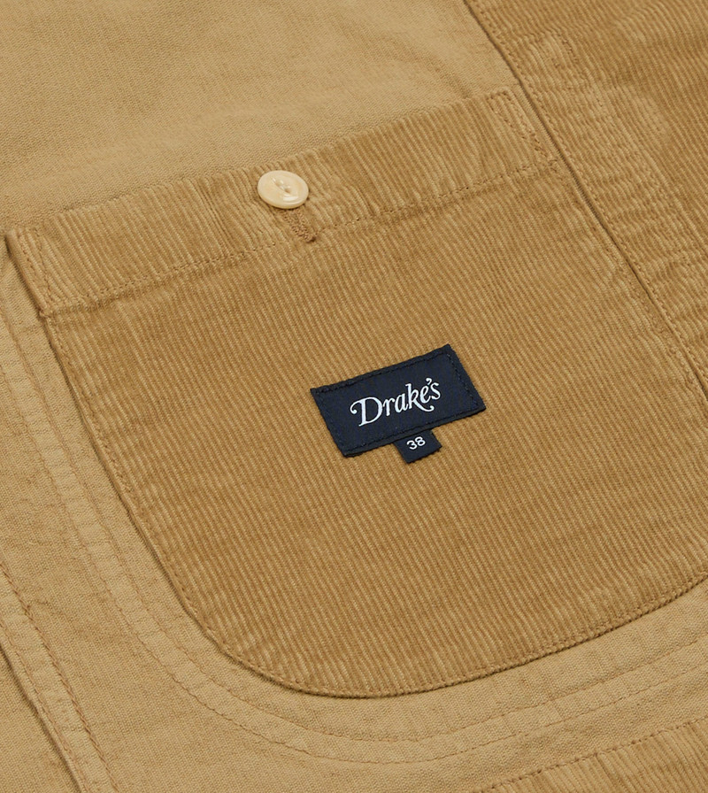 Sand Cotton Corduroy Artist Chore Jacket 9