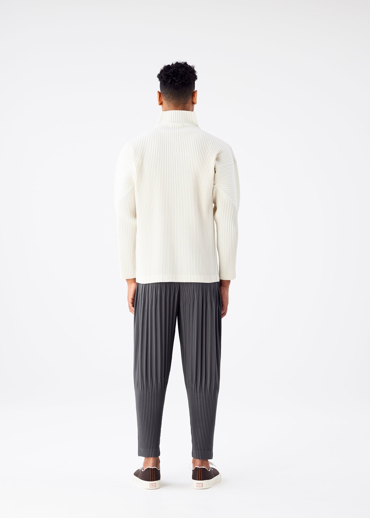 COLOR PLEATS ZIPUP JACKET - 4