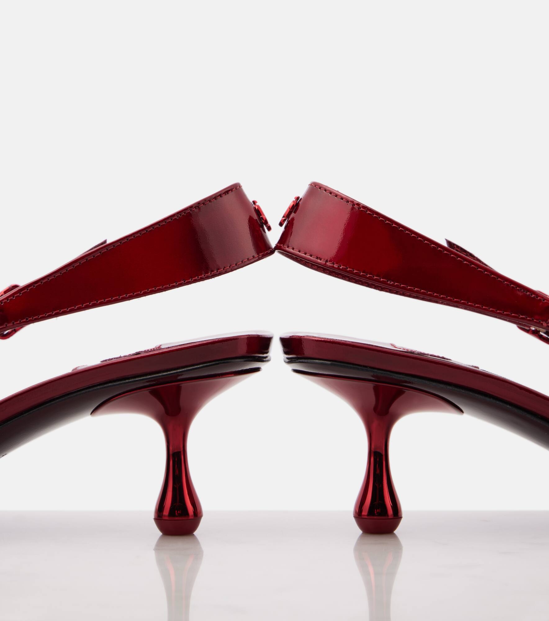 Amel 50 patent leather slingback pumps - 5