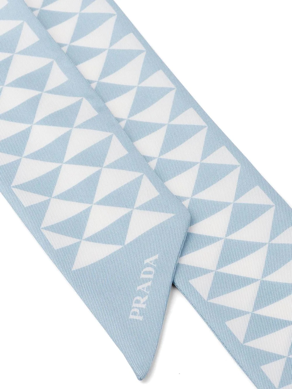 triangle print silk scarf - 2