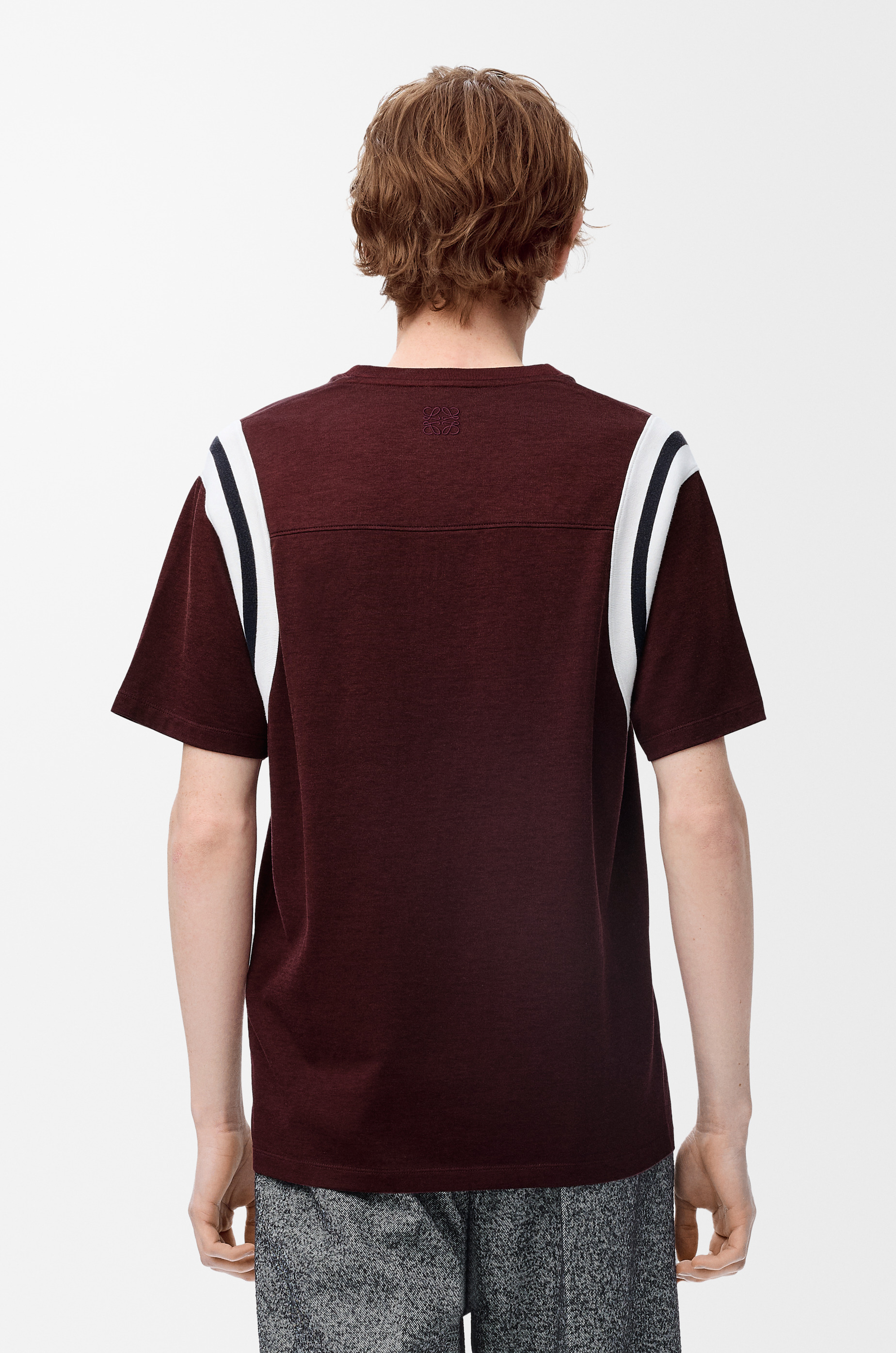 Regular fit T-shirt in cotton and viscose - 4