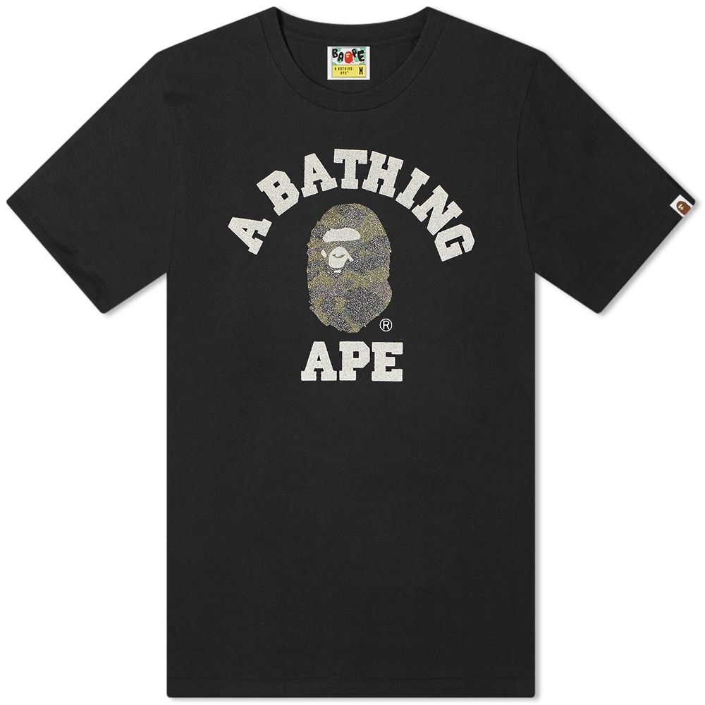 A Bathing Ape Glass Beads 1st Camo College Tee - 1