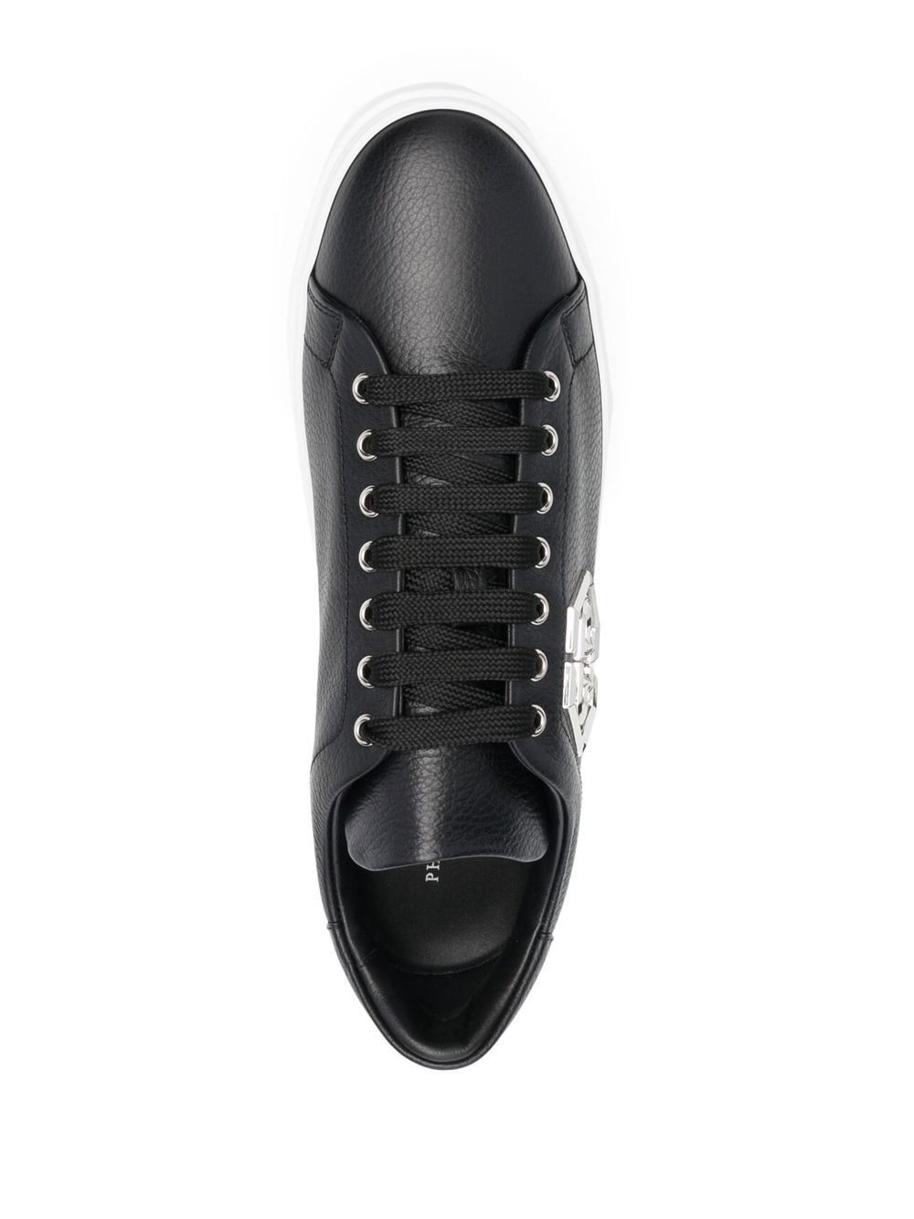 Hexagon logo-embellished sneakers - 4