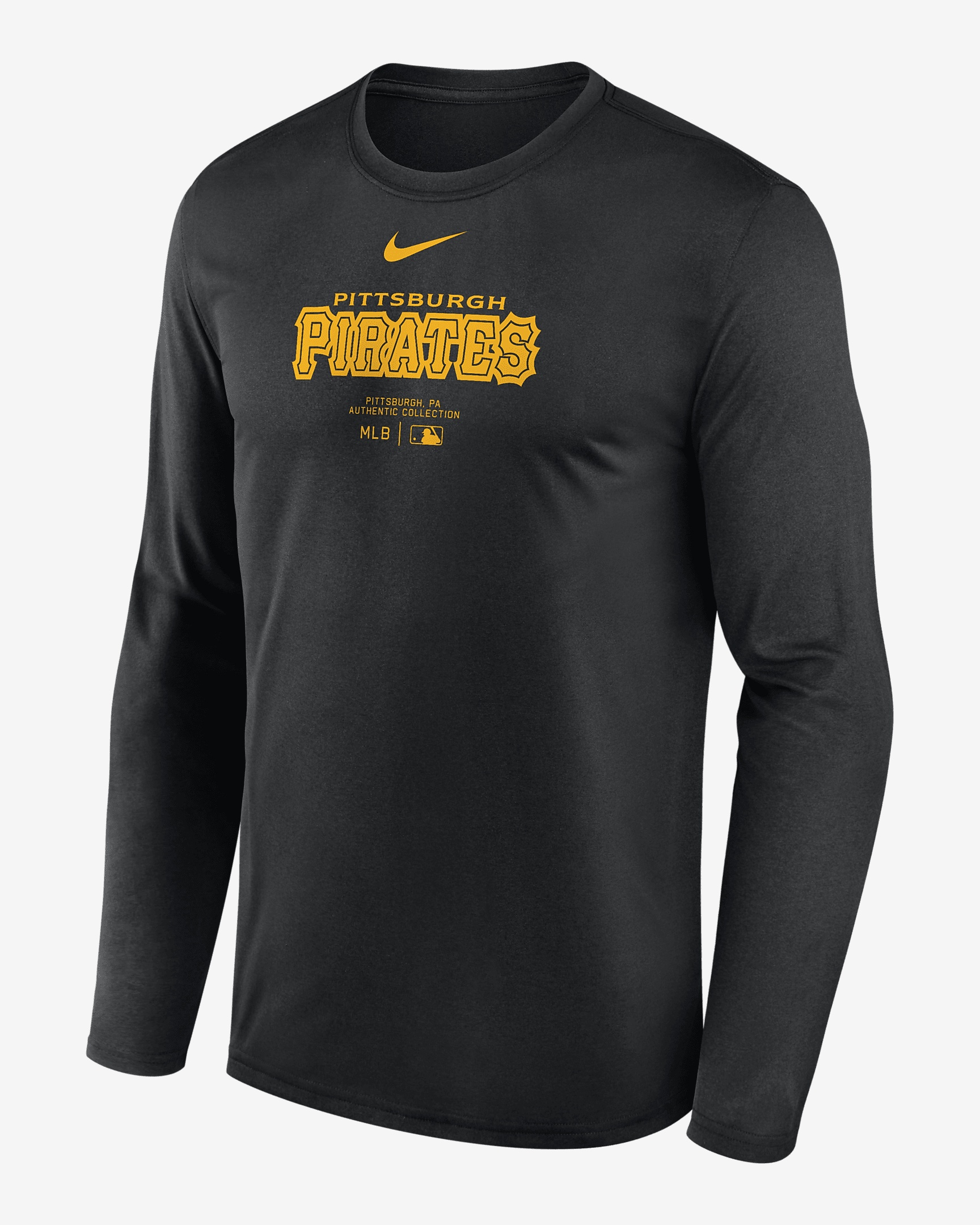 Pittsburgh Pirates Authentic Collection Practice Nike Men's Dri-FIT MLB Long-Sleeve T-Shirt - 1