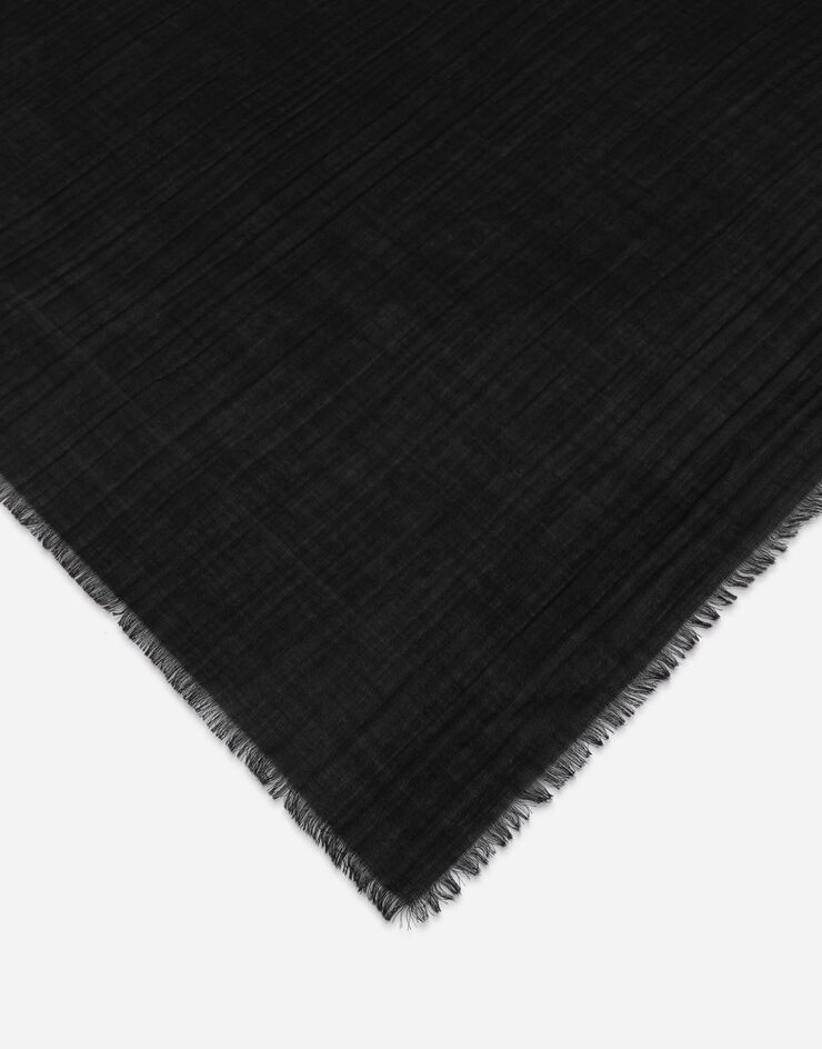 Silk and cashmere jacquard shawl - 2