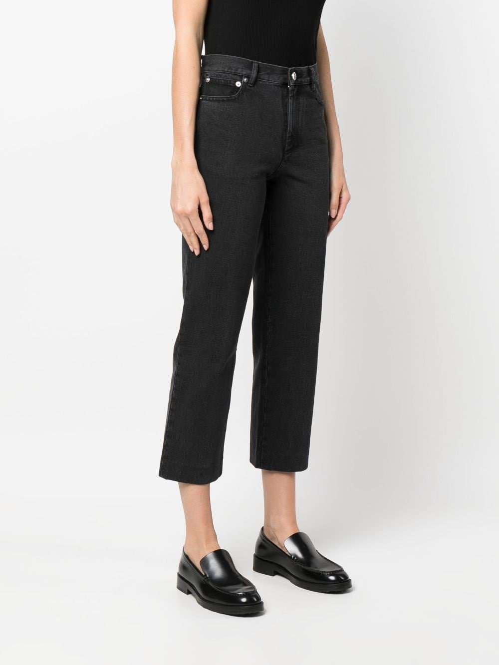 mid-rise cropped jeans - 3