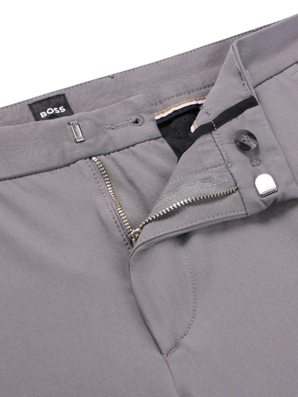 slim-cut chino trousers - 6