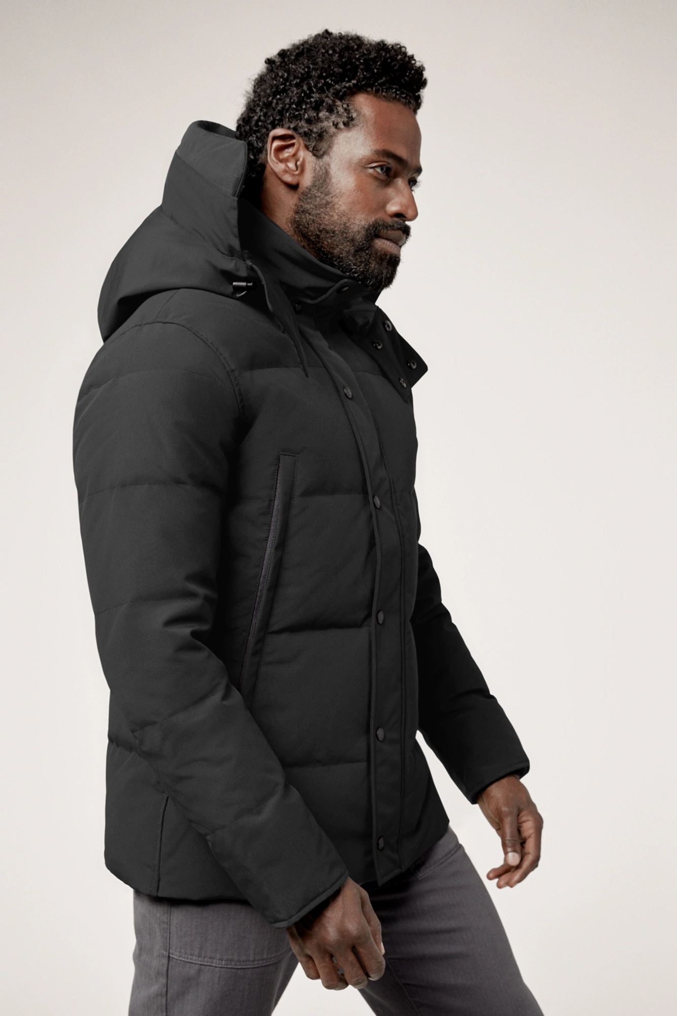 Canada Goose WYNDHAM PARKA BLACK LABEL WITH HOOD TRIM - 3808MBT