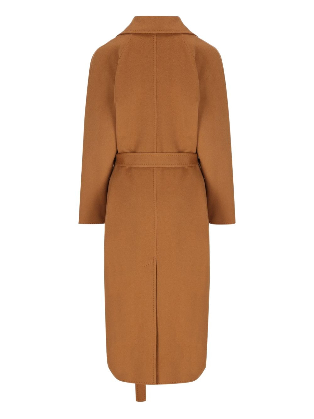 belted virgin wool coat - 2