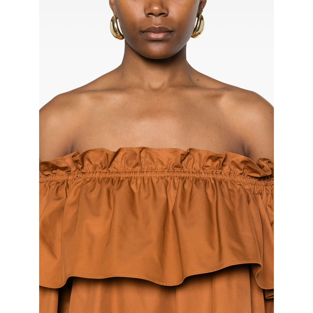 Saint Laurent Brown Dresses - Day Dresses Women - 4