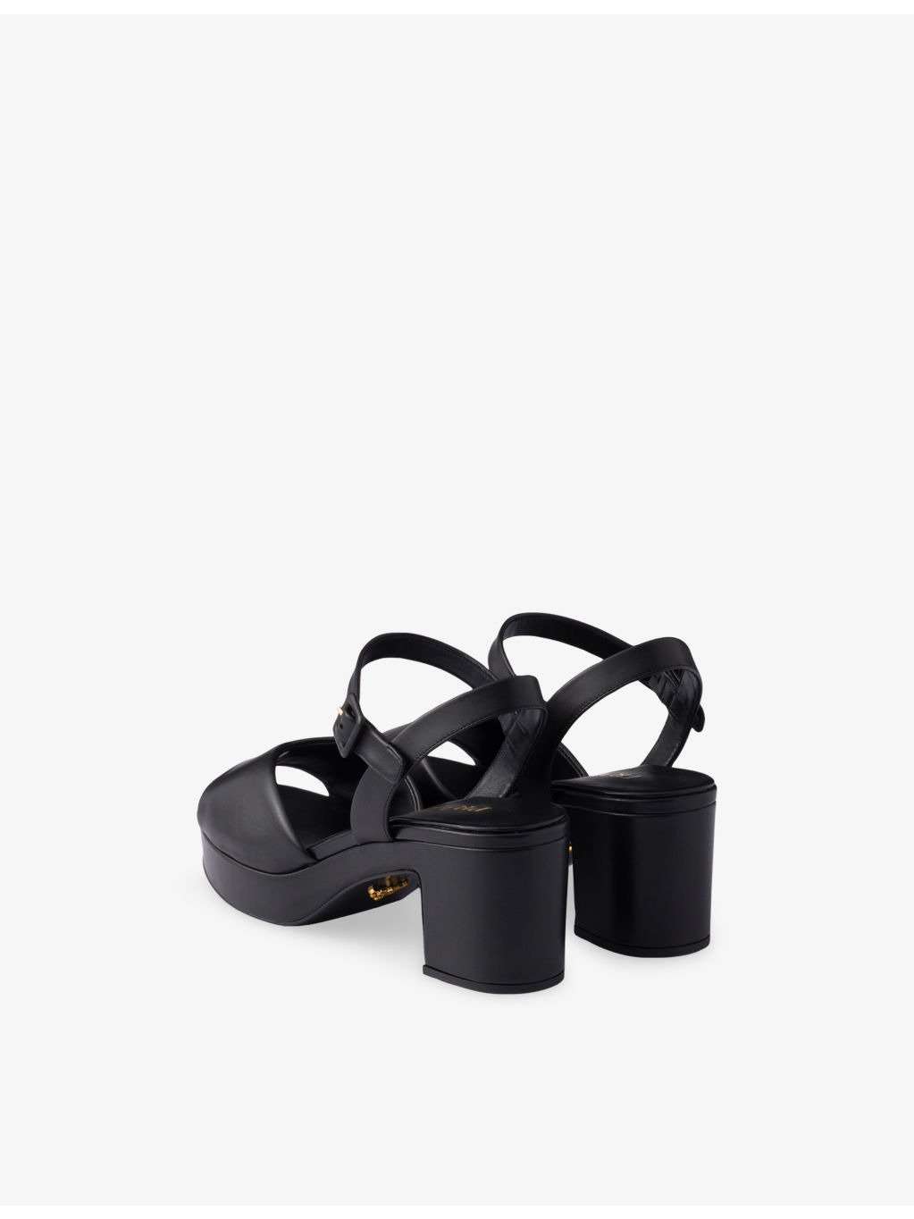 Padded Logo-Print Nappa Leather Sandals - 4