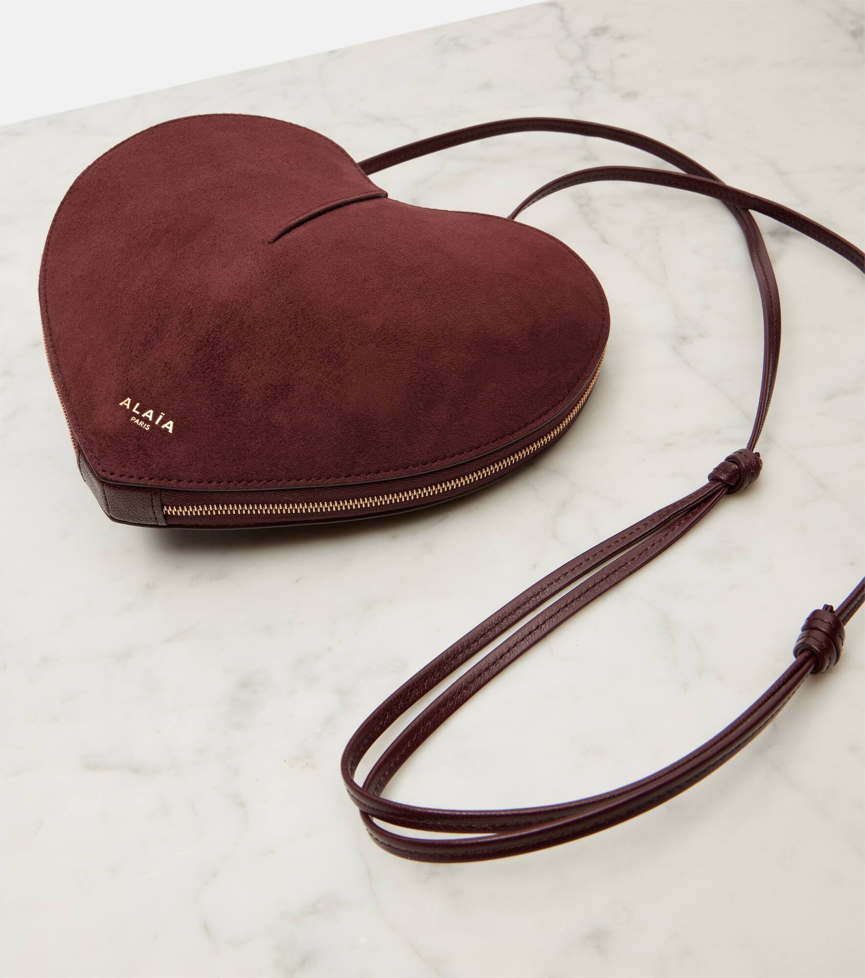 Le Cœur suede shoulder bag - 6