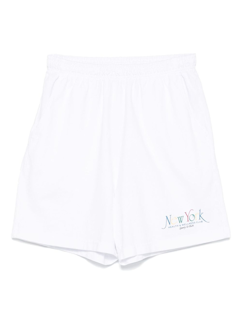 elastic-waistband logo shorts 1