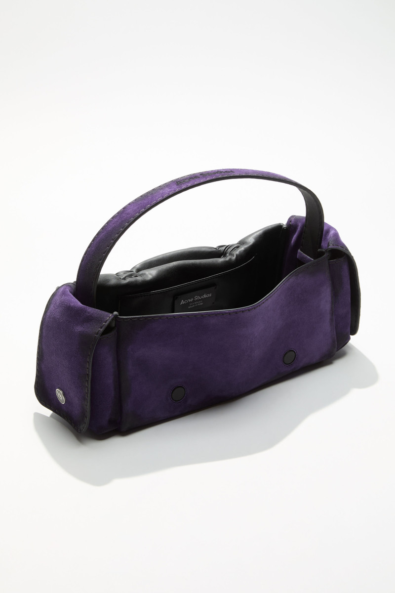 Acne Studios Multipocket suede shoulder bag - Violet purple outlook