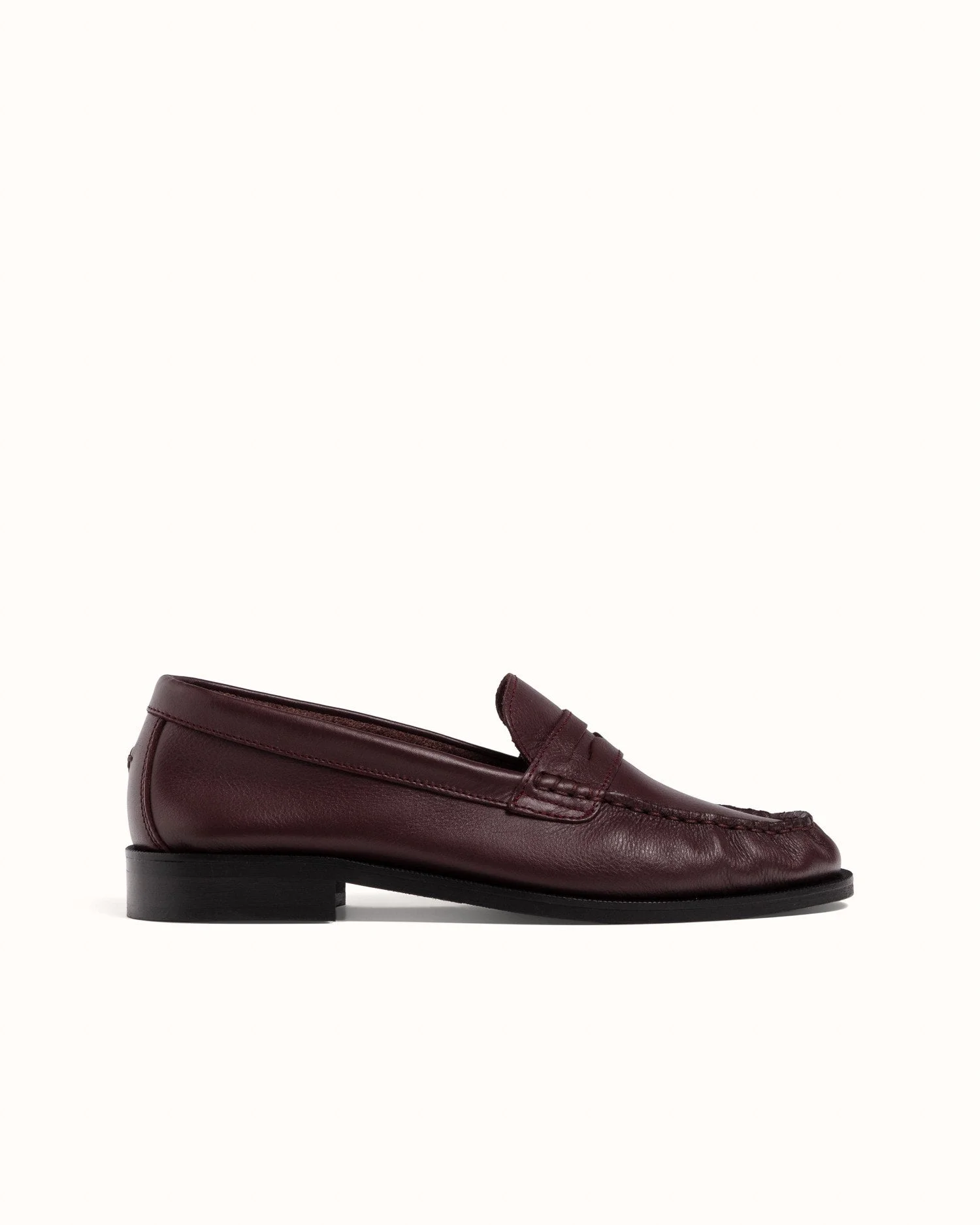 Ezra Burgundy Ruched Loafer - Women's - 1