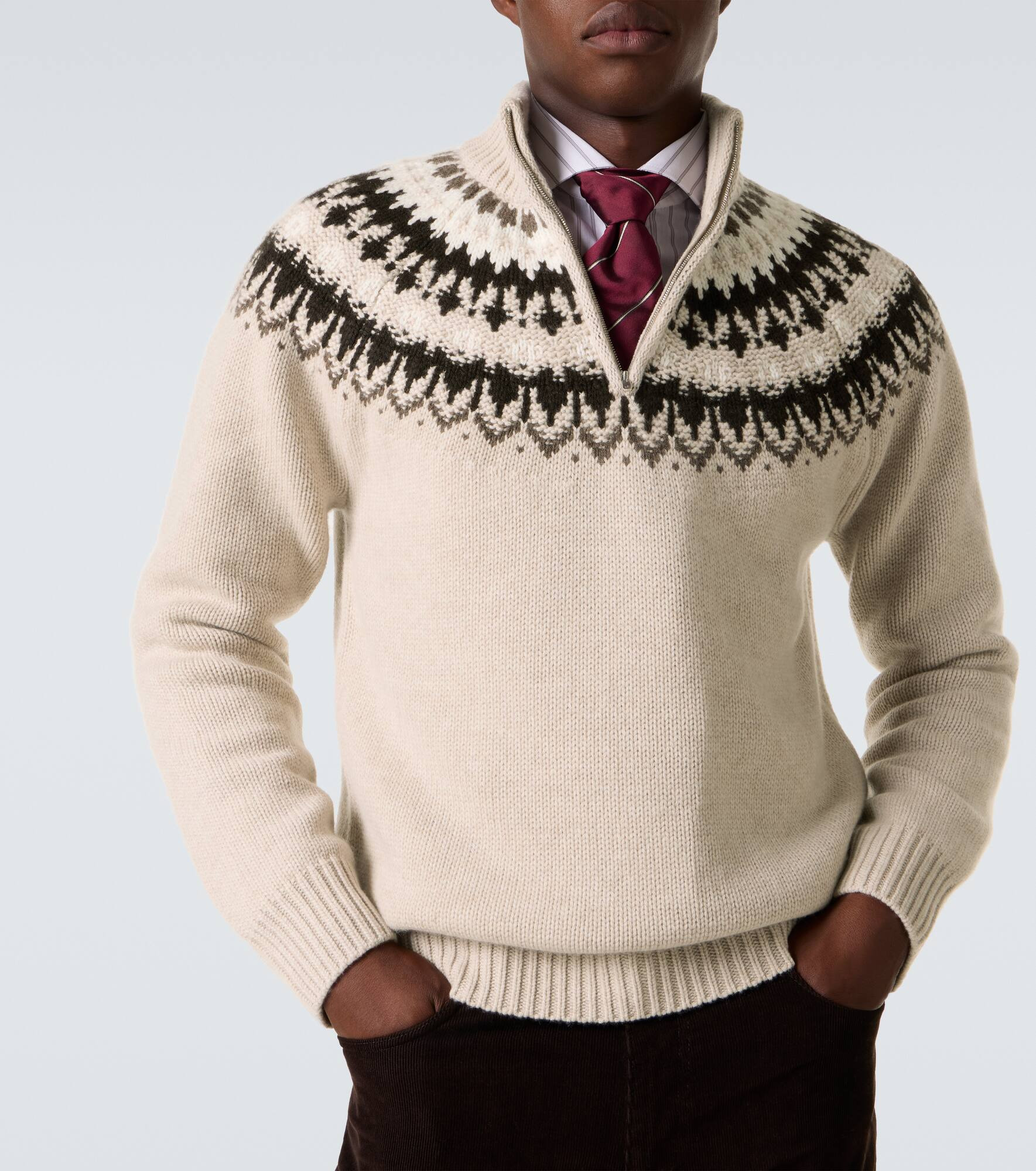 Mr Saint Gervais half-zip sweater - 5