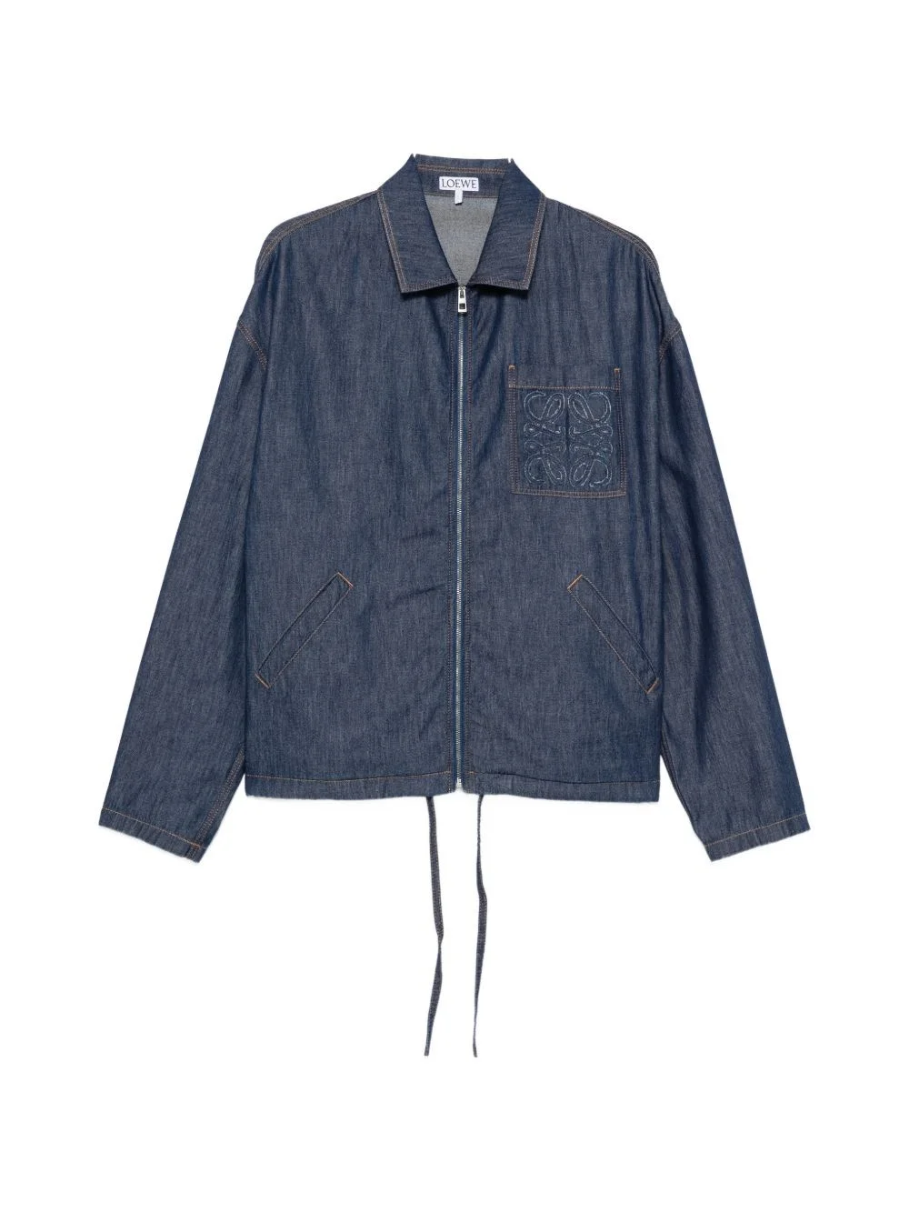 Denim zipped jacket - 1