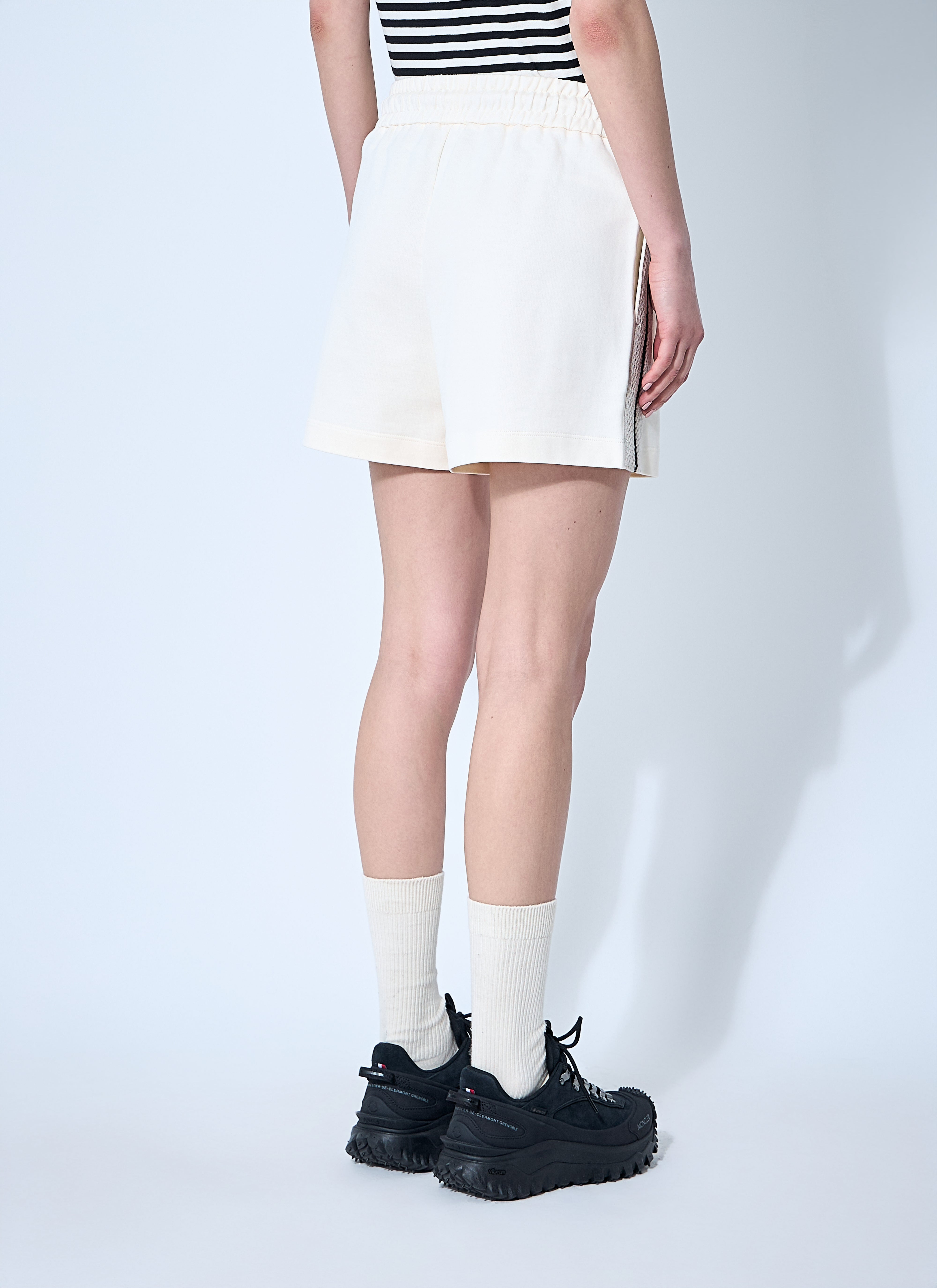 Moncler Women Logo Patch Track Shorts - 4