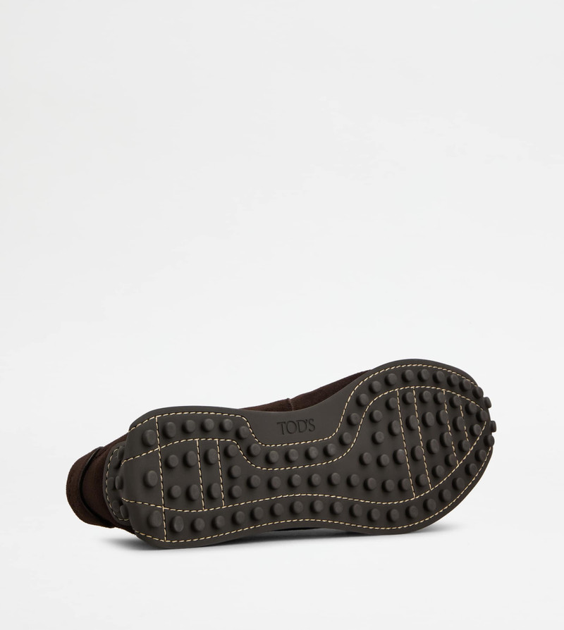 T VINTAGE SNEAKERS IN PASHMY SUEDE - BROWN 4