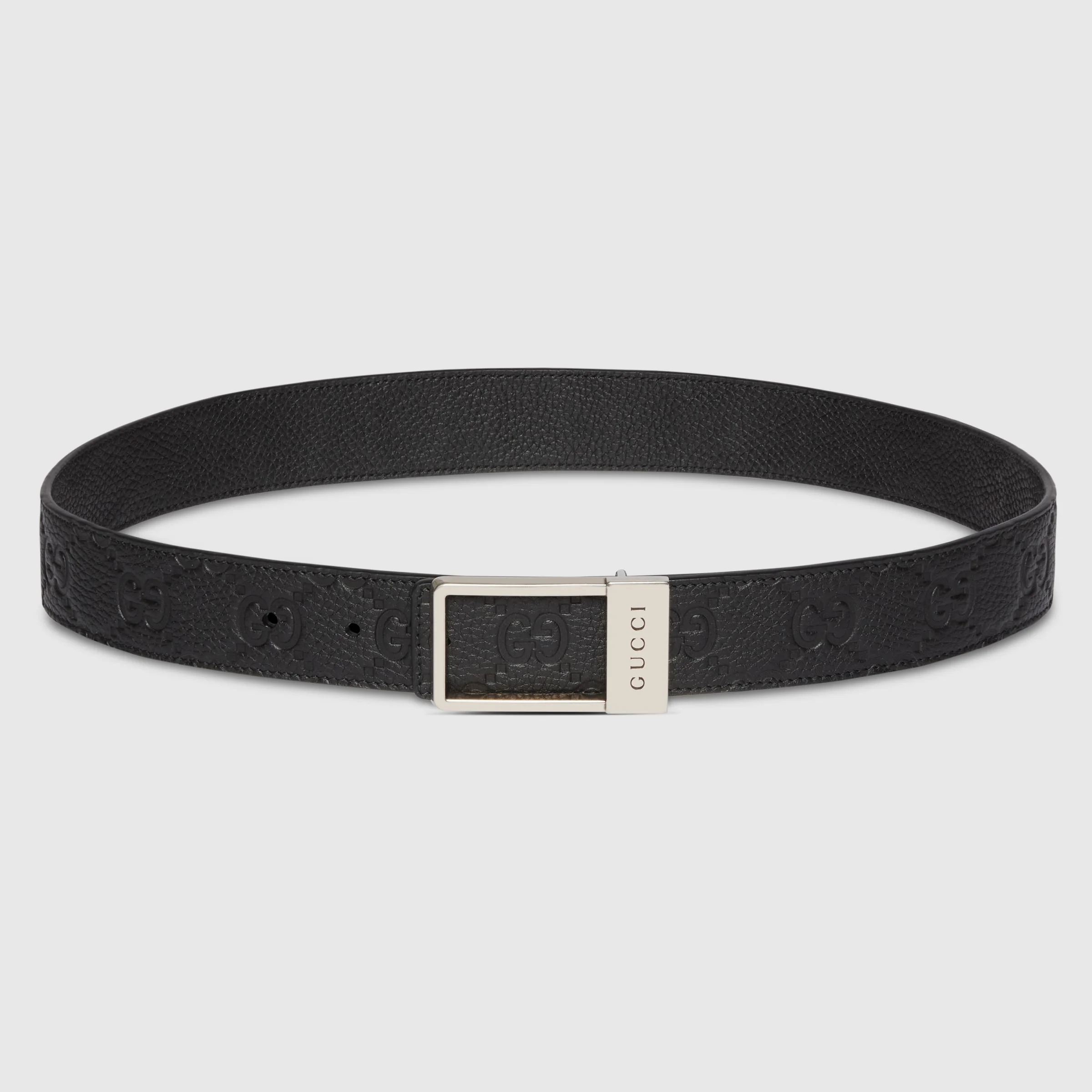 Reversible belt with rectangular buckle - 1