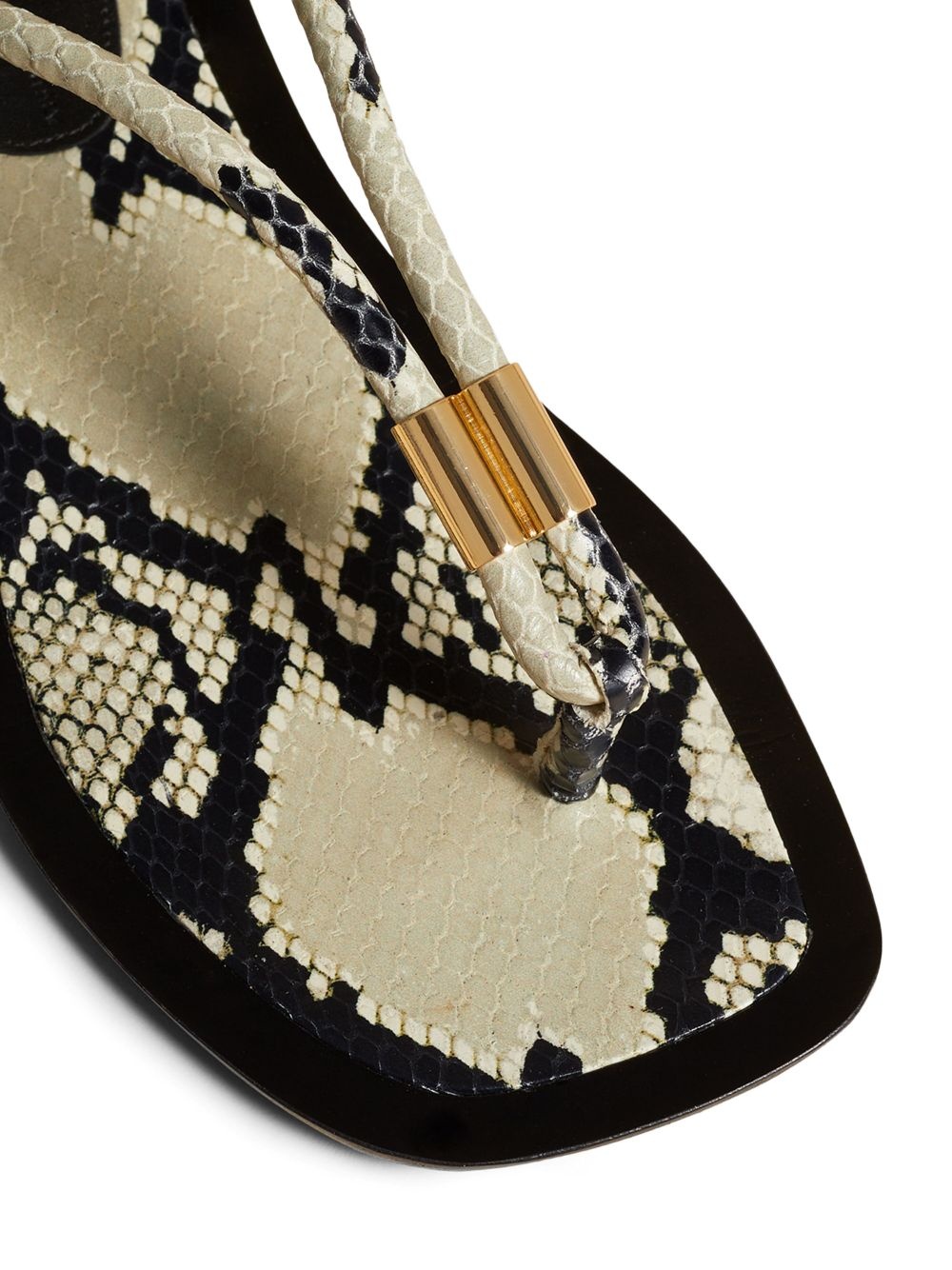 Devoe snakeskin-print flat sandals - 3