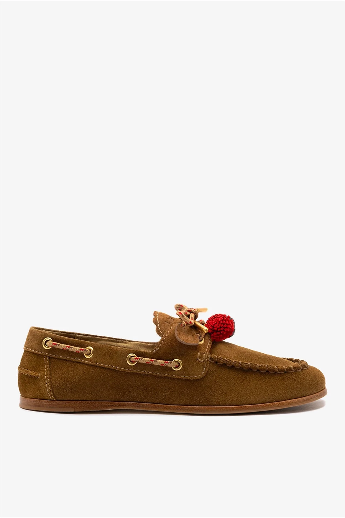 Cyprus Boat Shoe In Russet Suede - 1