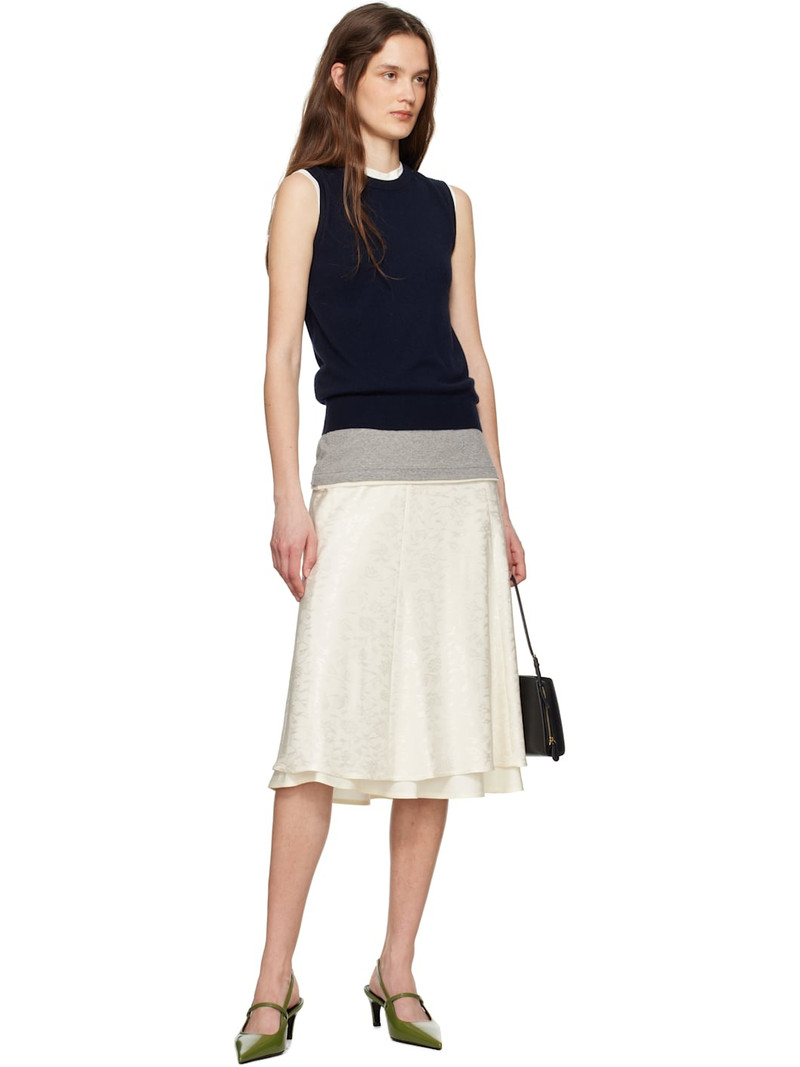 Jil Sander Off-White A-Line Midi Skirt outlook