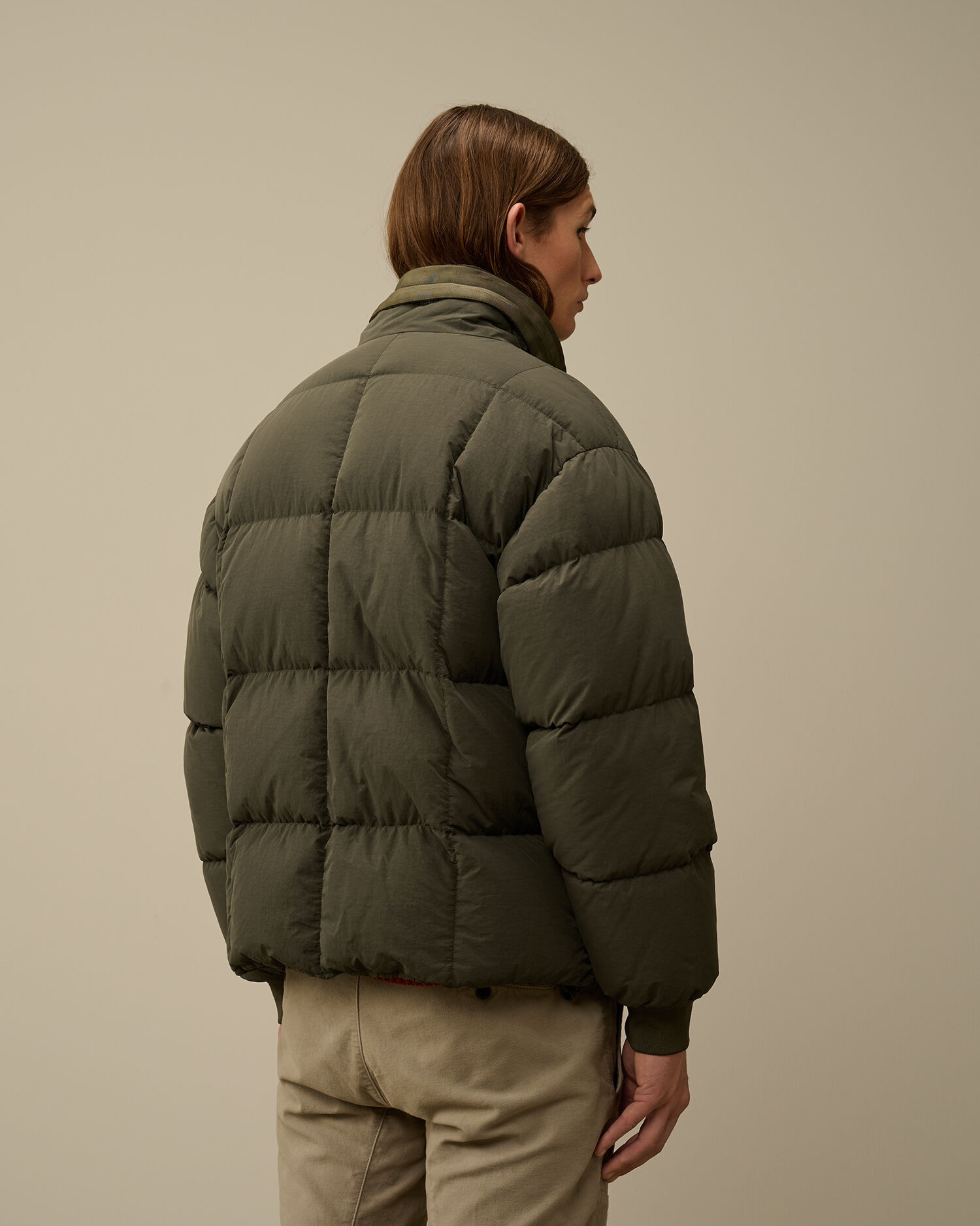 C.P. Company Flatt Nylon Short Down Jacket | REVERSIBLE