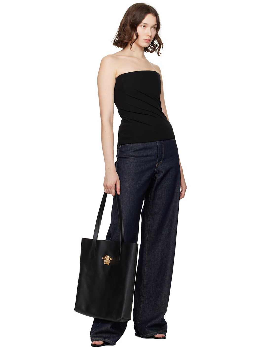Black 'La Medusa' Tote - 4