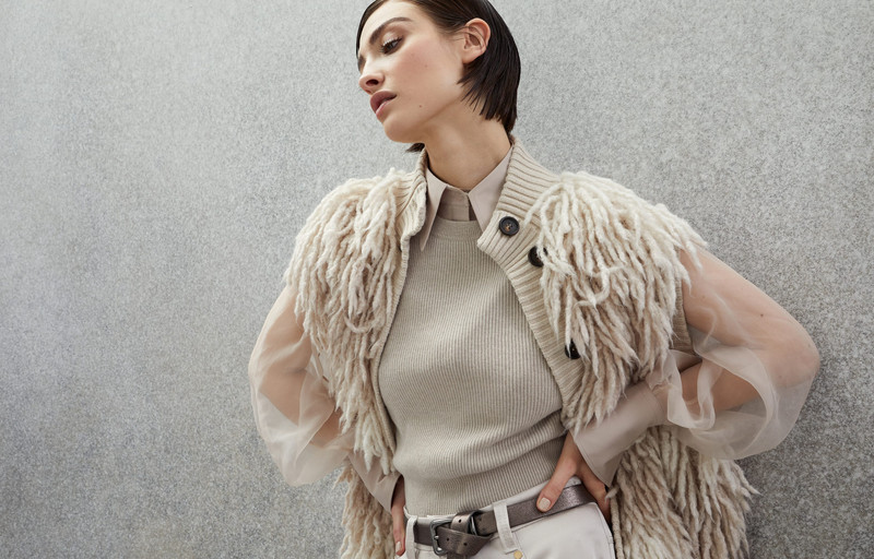 Striped Folk vest in alpaca 6