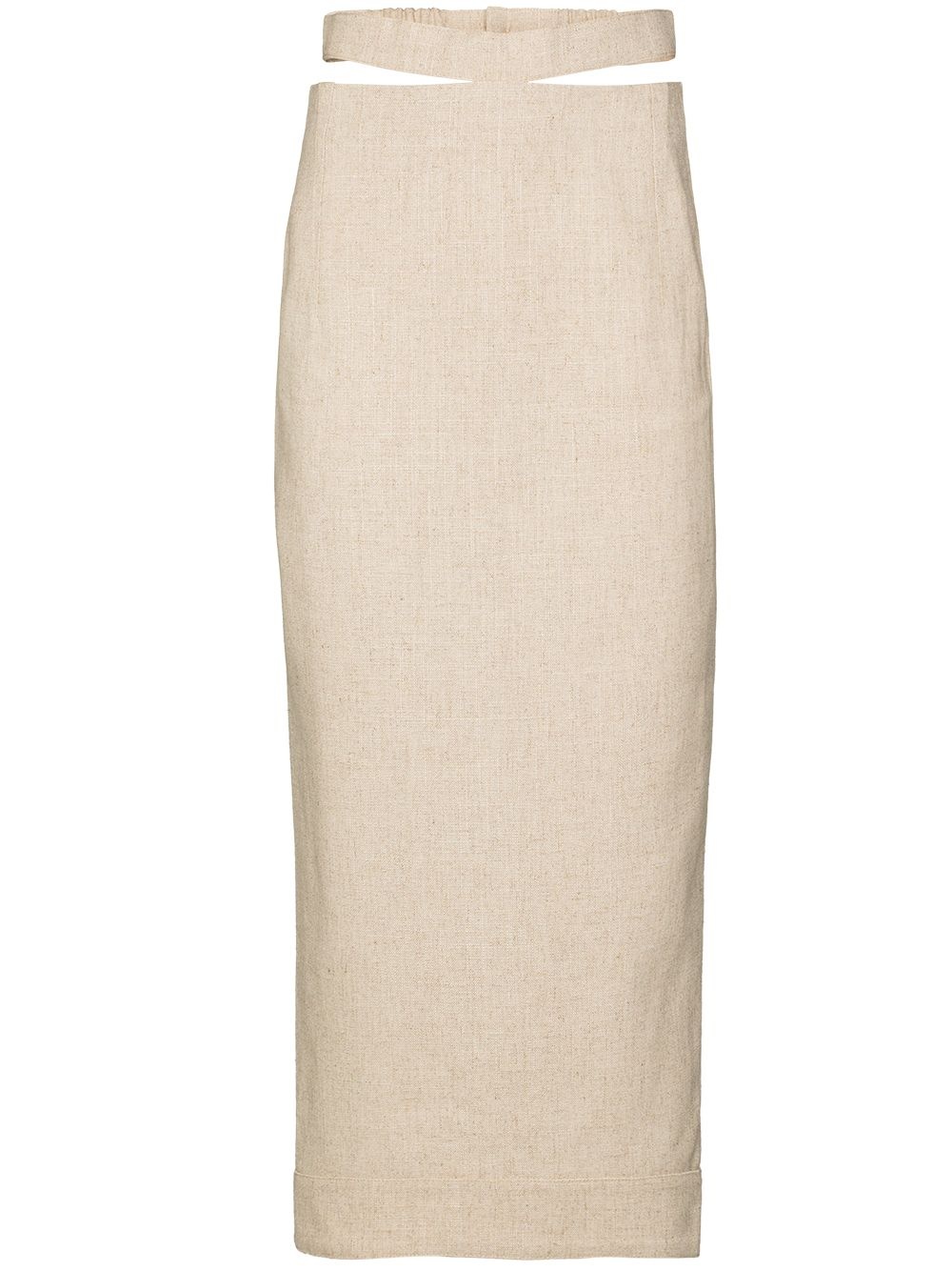 cut-out pencil skirt - 1