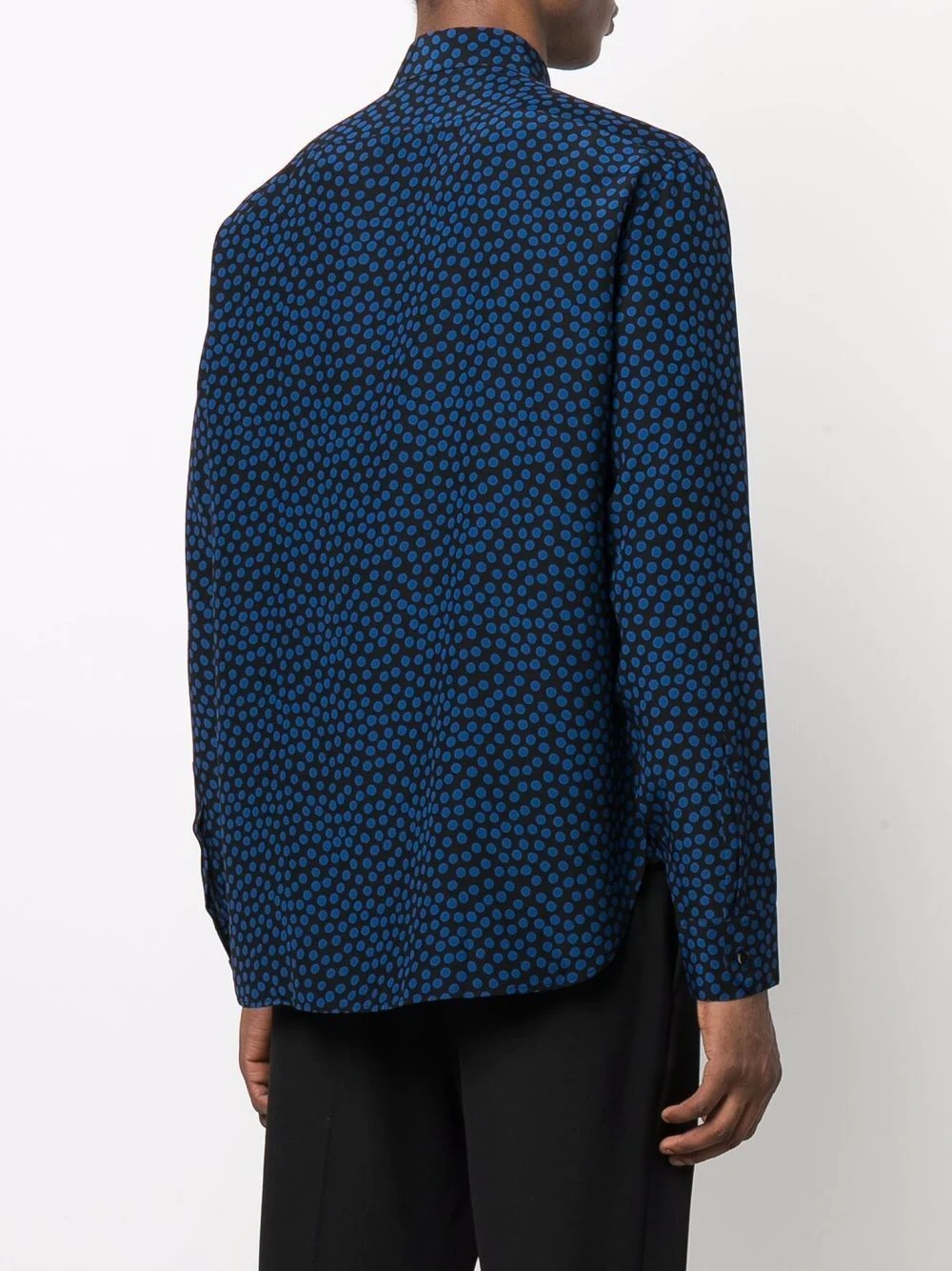 polka dot-print silk shirt - 4