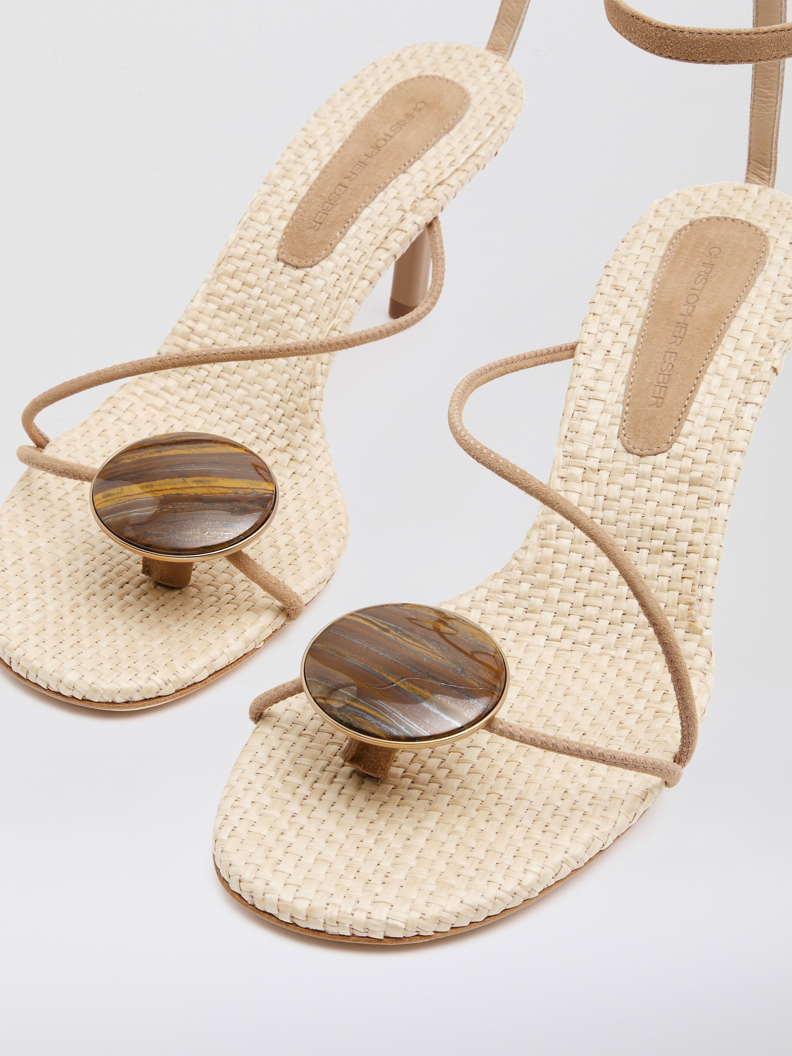 Doma Stoned Raffia Heel - 3