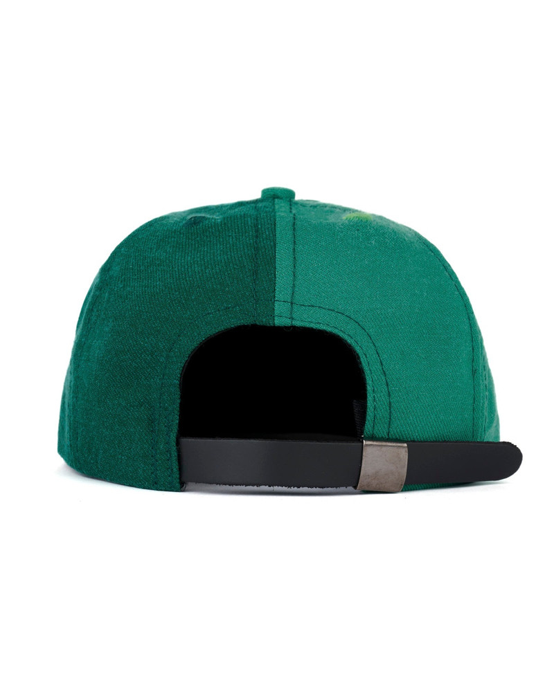 BRAIN DEAD Wool Logohead Split Hat - Green outlook