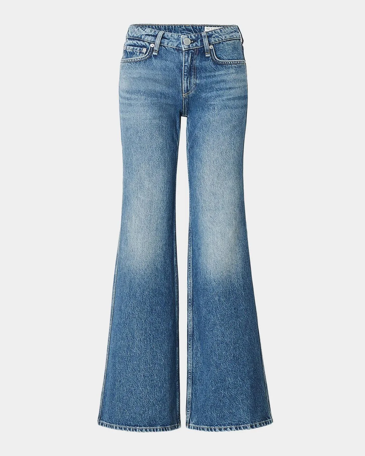 Josie Denim Mid-Rise Flared Jeans - 1