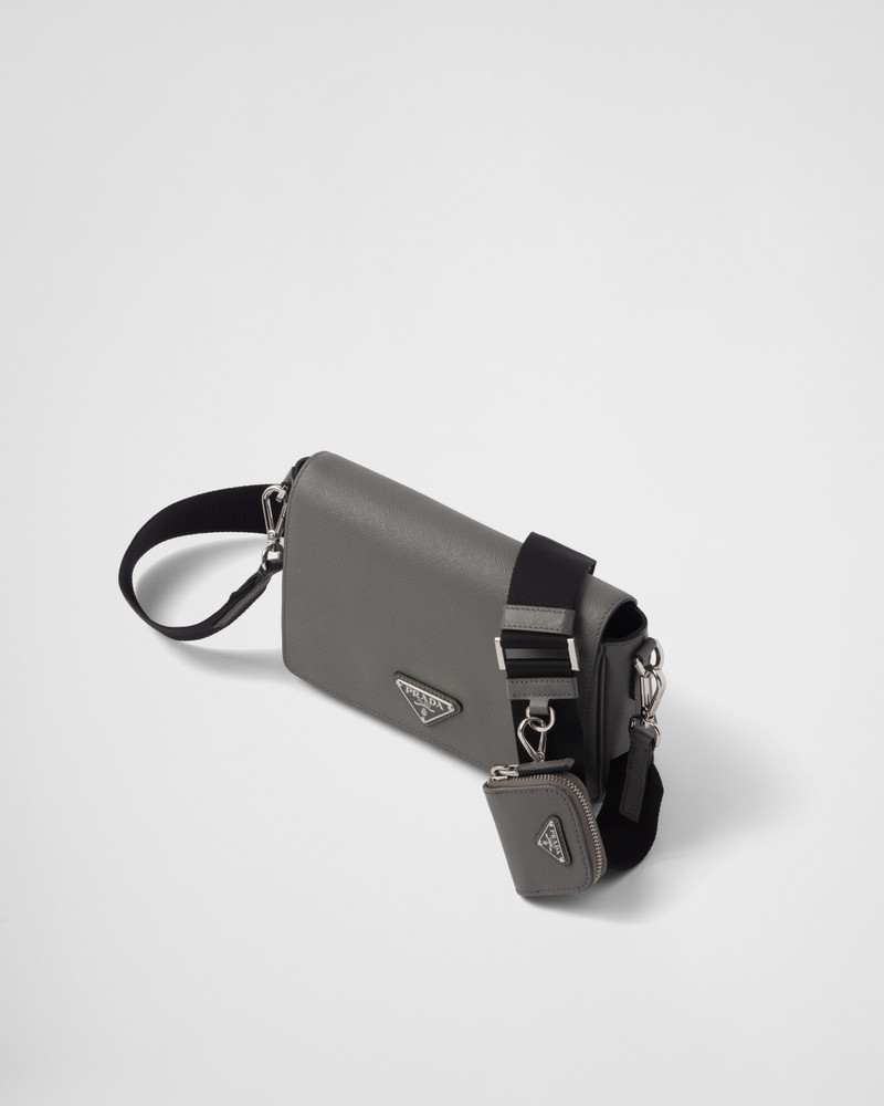 Saffiano leather shoulder bag 3