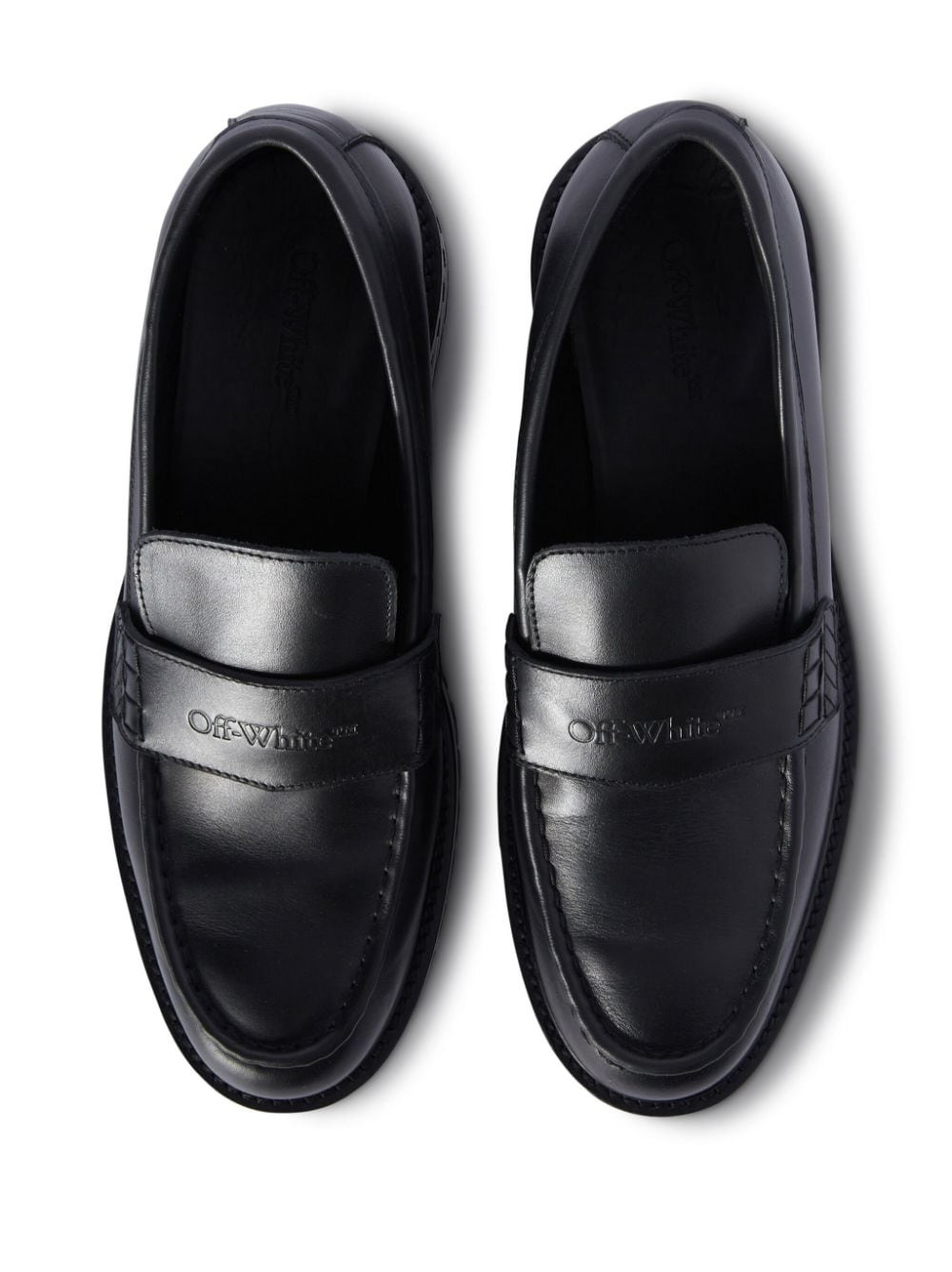 Off White Men Loafer With Logo - 5
