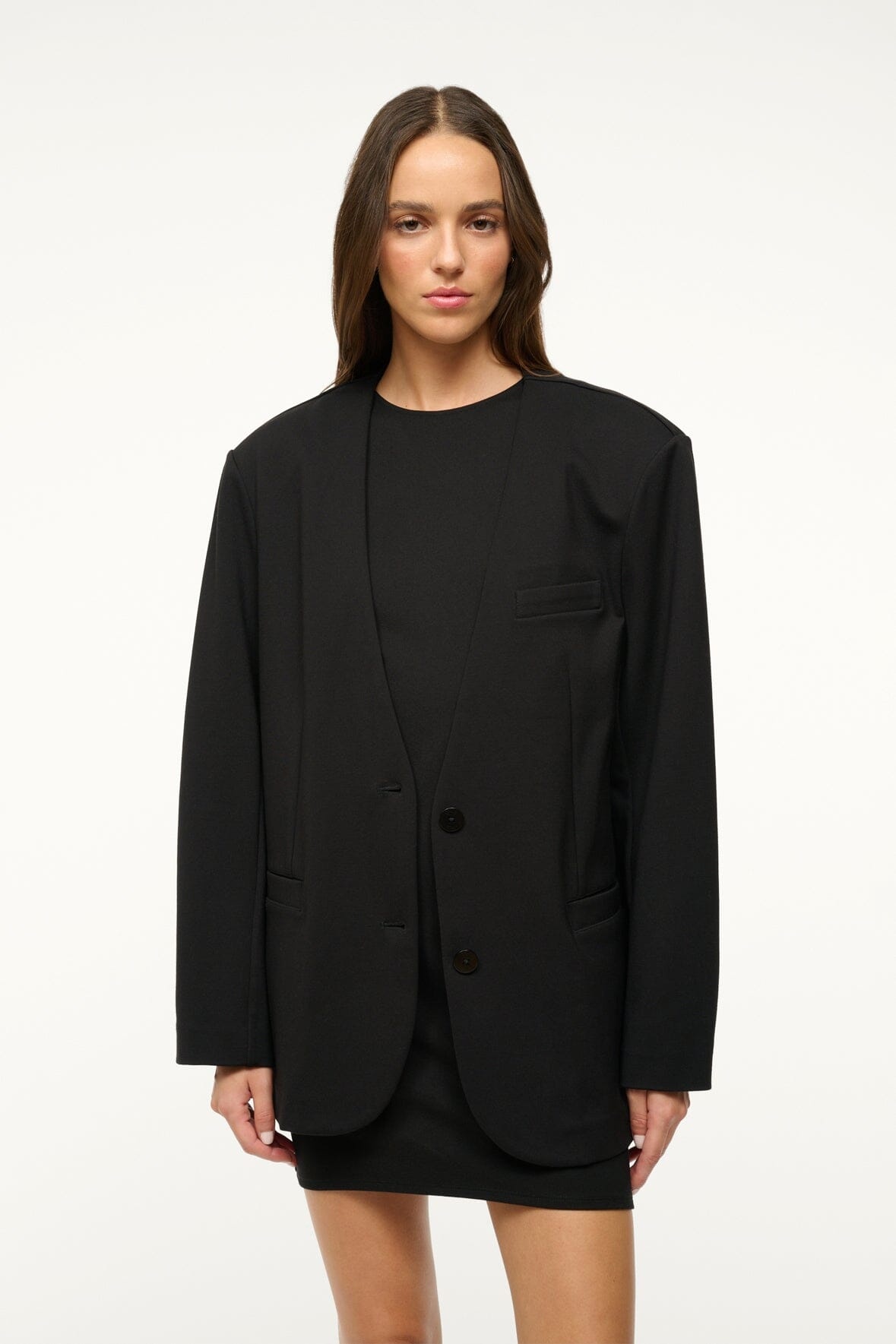 STAUD BLAKE BLAZER BLACK - 4