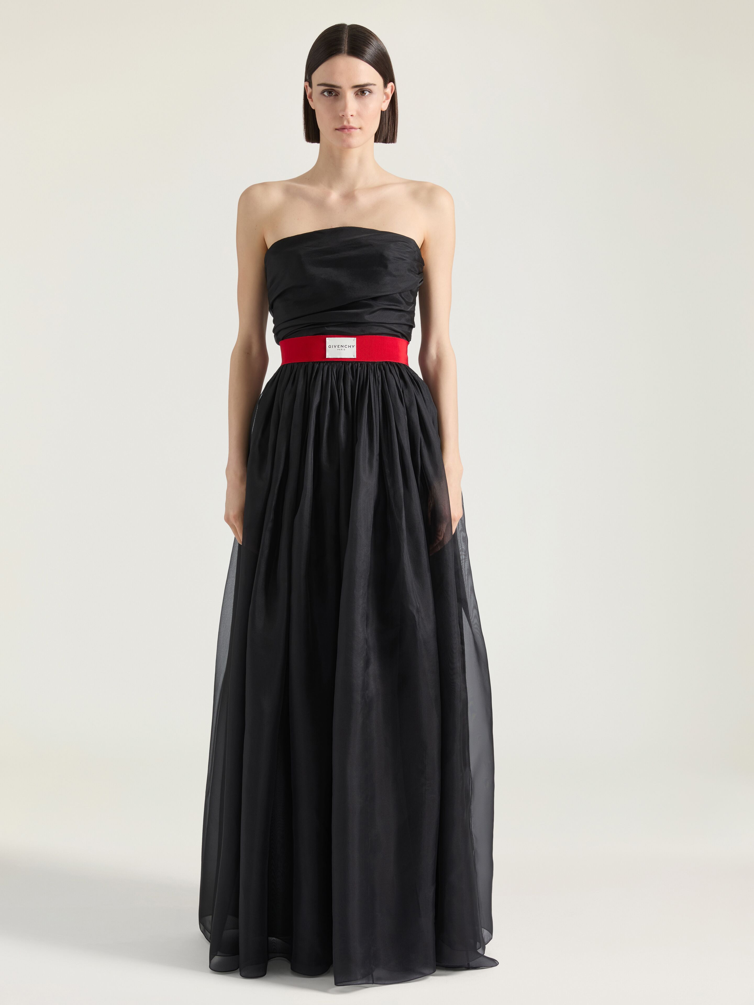 BUSTIER EVENING DRESS IN ORGANZA - 2