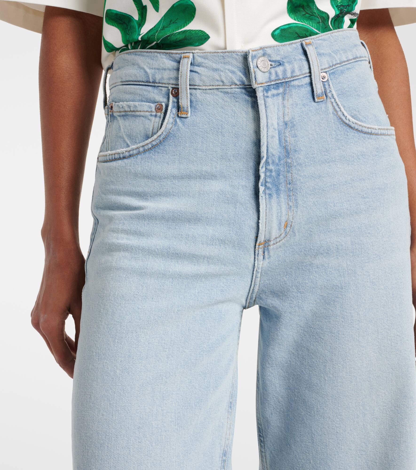 Ren high-rise wide-leg jeans - 4