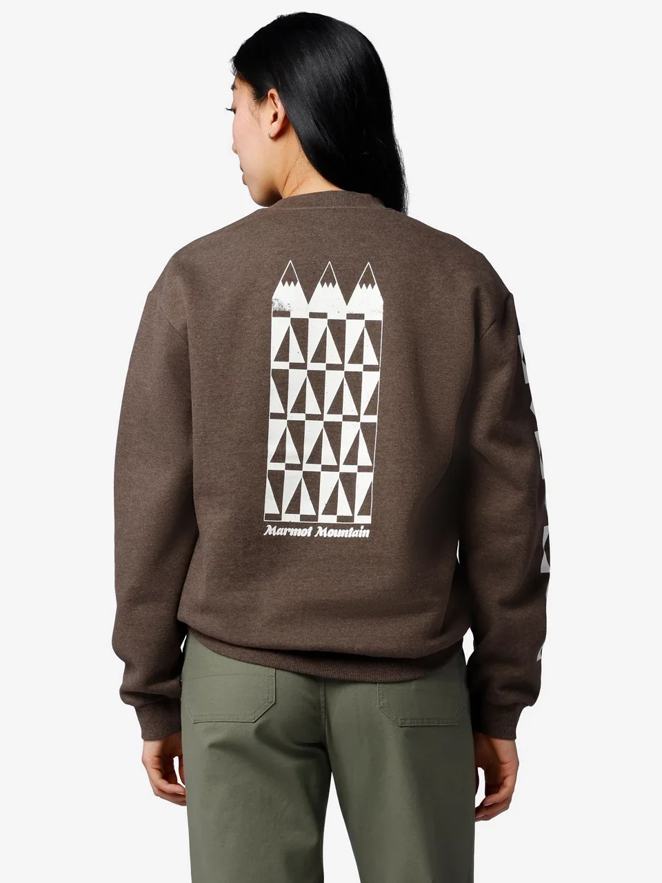 Women's Mountain Geo Crewneck Sweatshirt - 1
