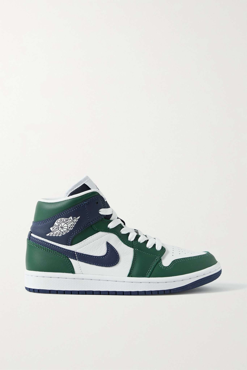 Air Jordan 1 Mid SE logo-detailed leather sneakers - 1