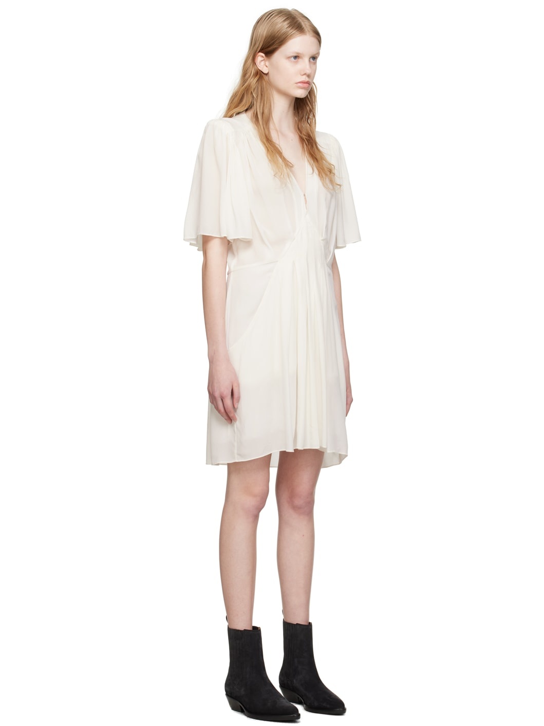 【関税込み】Isabel Marant Etoile ミニドレス MARANT ÉTOILE Leazali pintucked printed cotton-voile mini