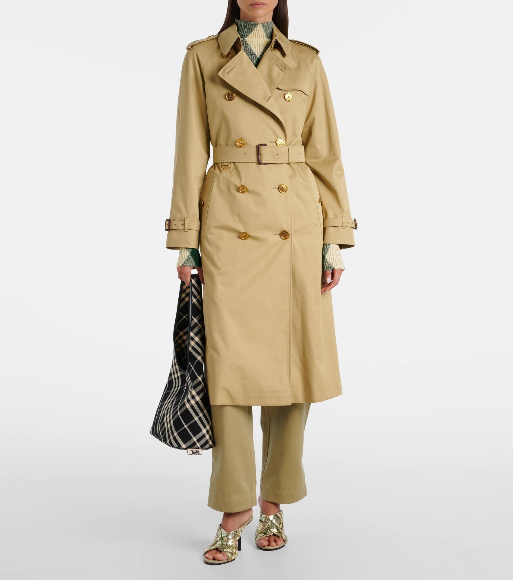 Waterloo cotton gabardine trench coat - 7