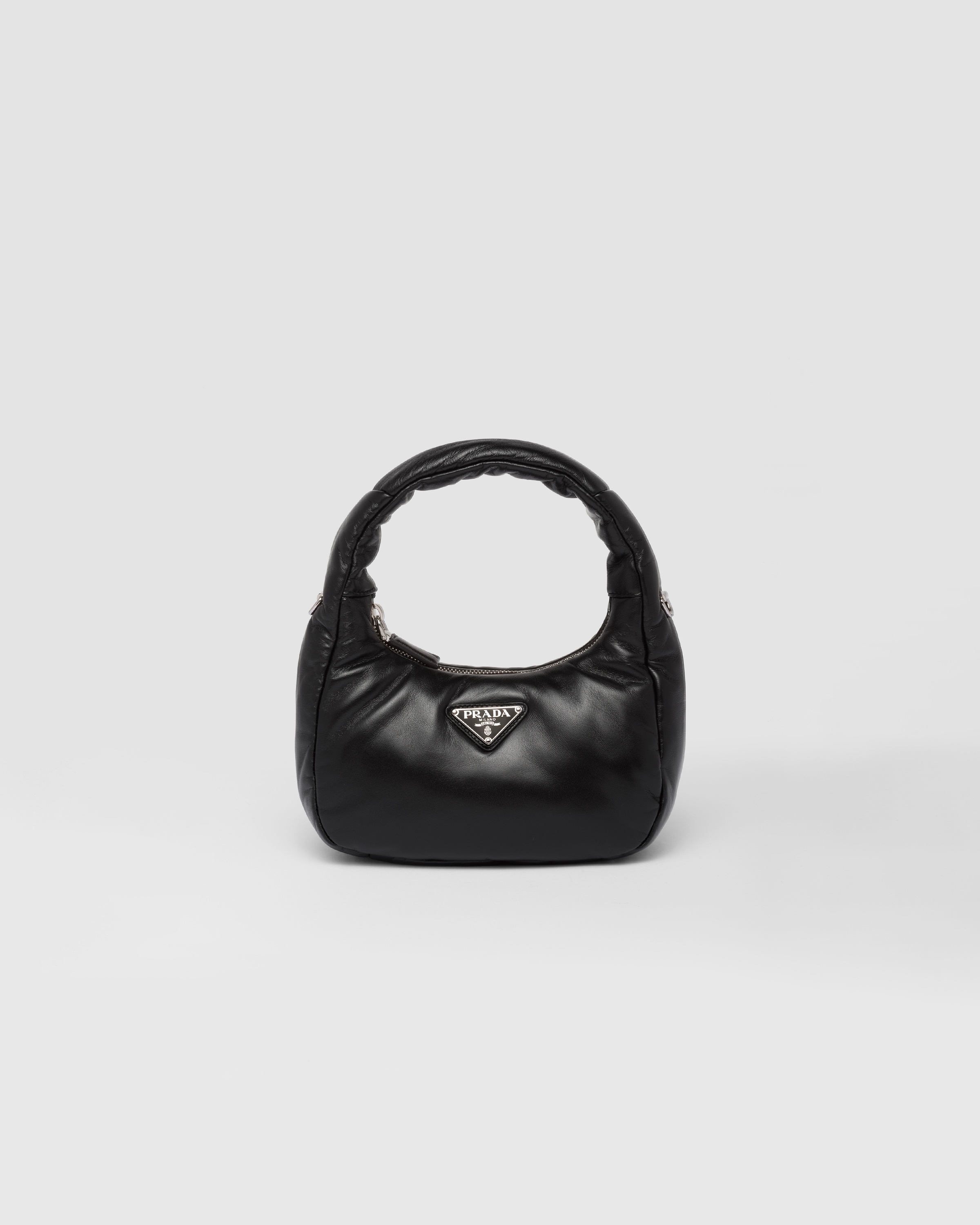 Prada Small Padded Soft Nappa-Leather Bag Black