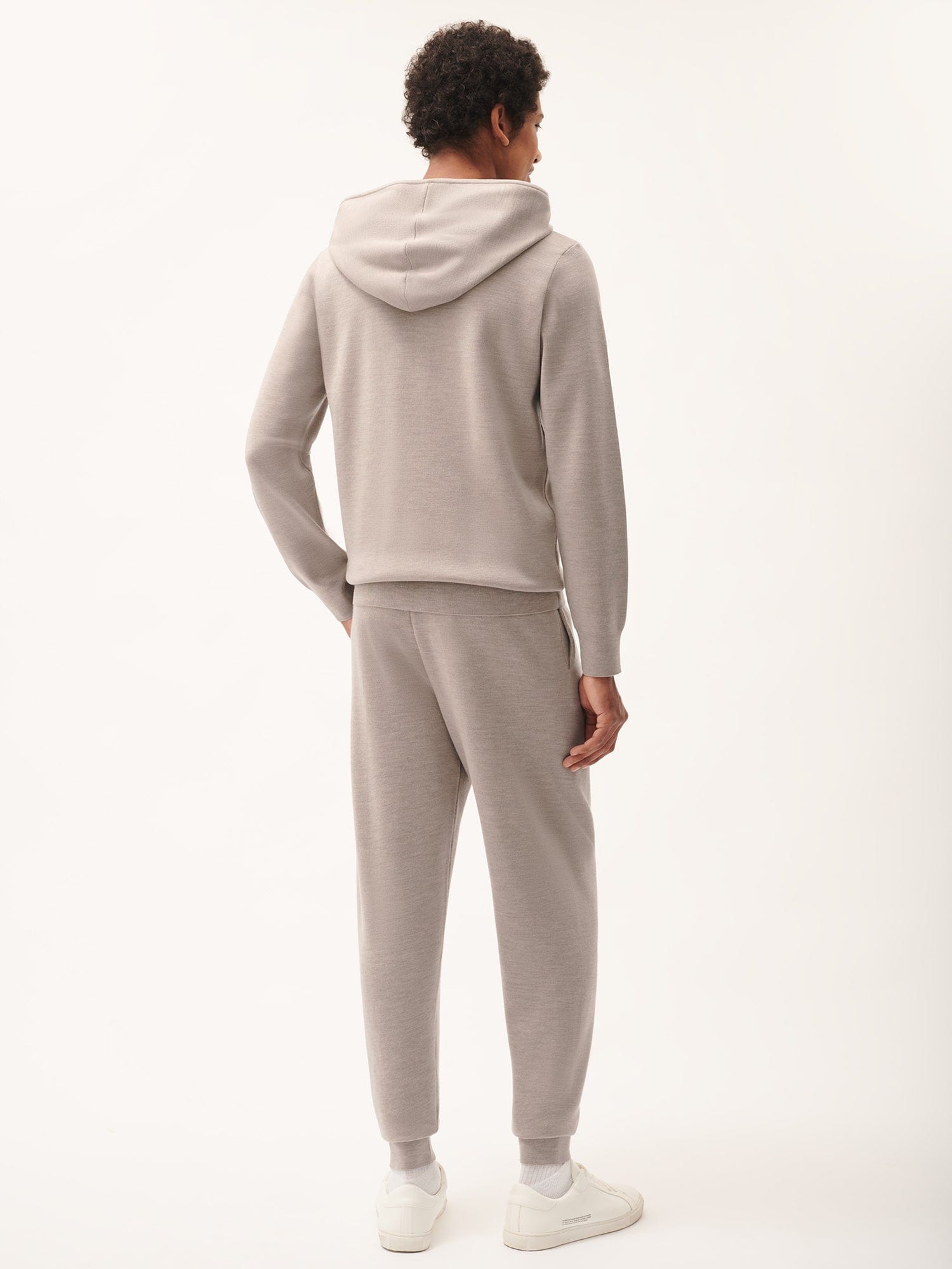 Mens DNA Regenerative Merino Wool Track Pants - Stone Marl - 3