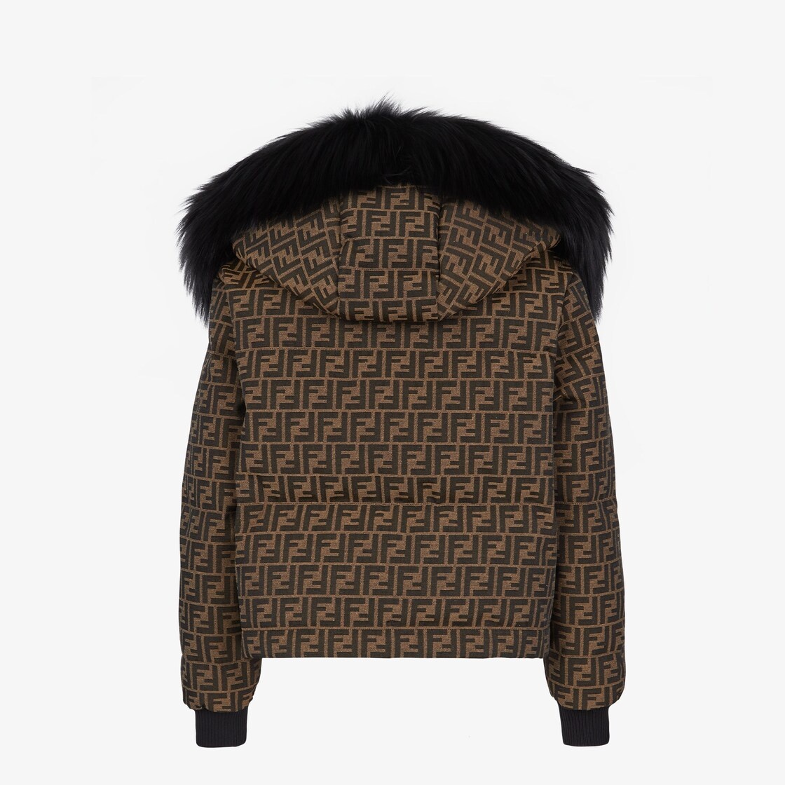 Brown canvas down jacket - 2