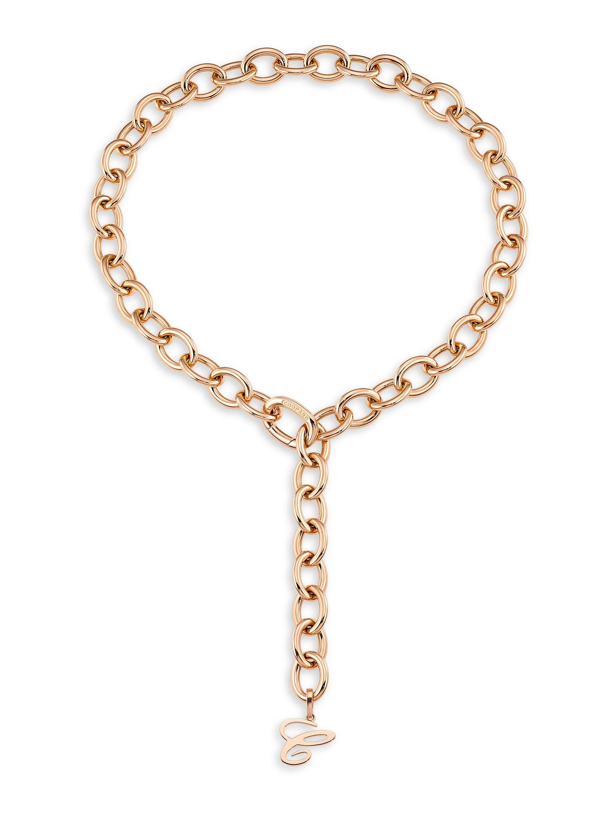 Women's Les Chaines 18K Rose Gold Paper Clip Chain Necklace - Rose Gold - 1