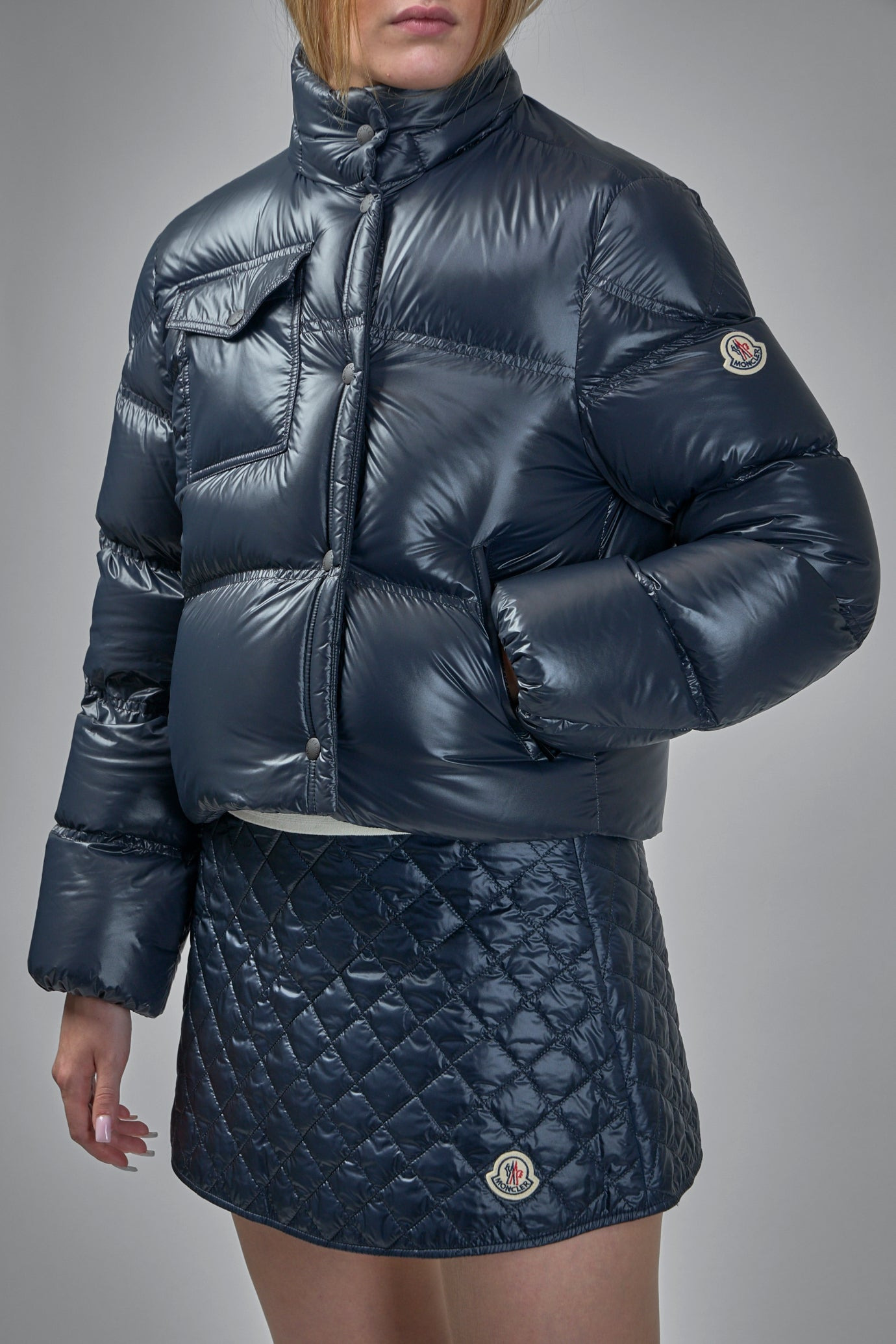 Erea Square-Quilted Hooded Short Down Jacket - 4