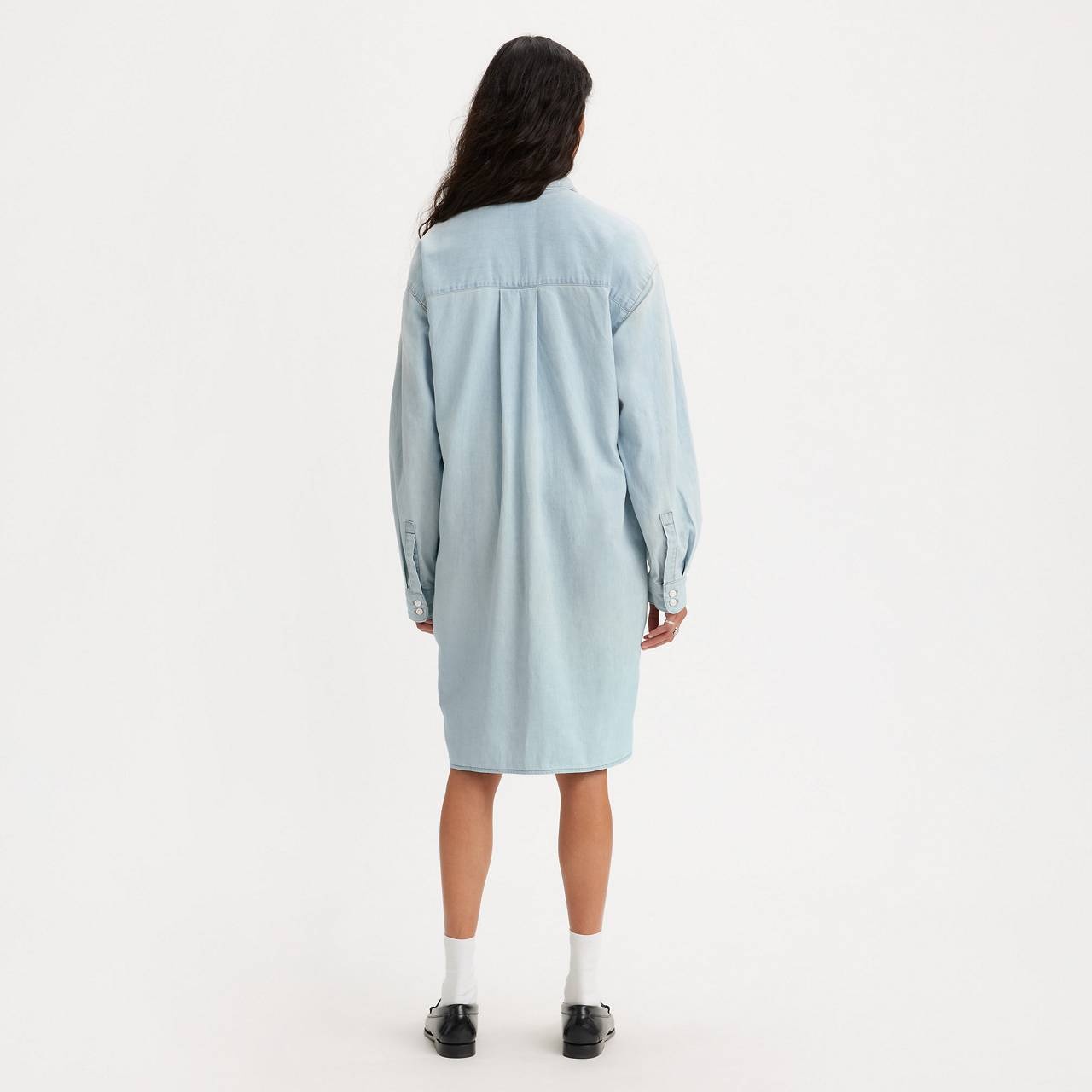 RHEA DENIM SHIRT DRESS - 3